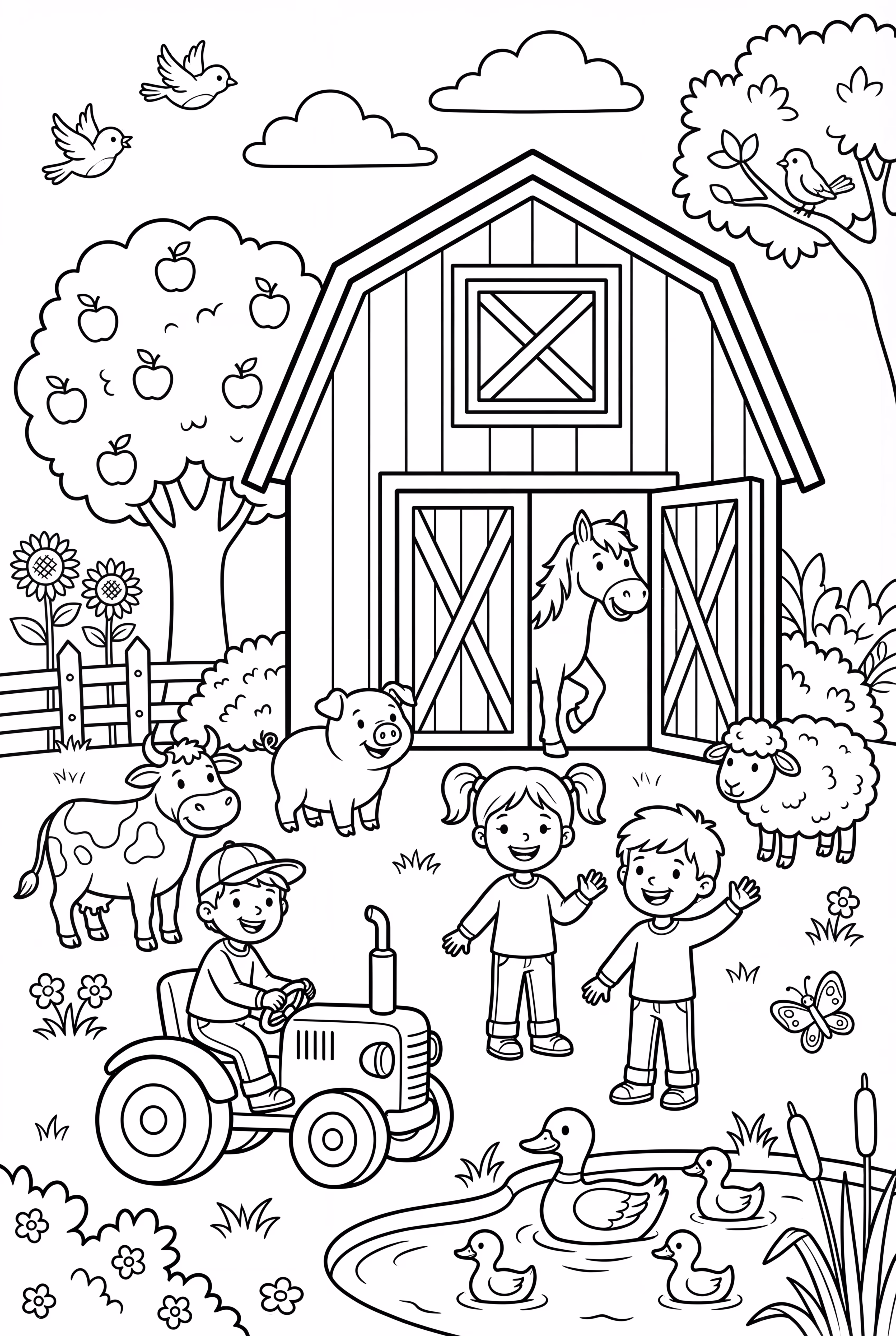 Cocomelon Farm Scene From Old MacDonald