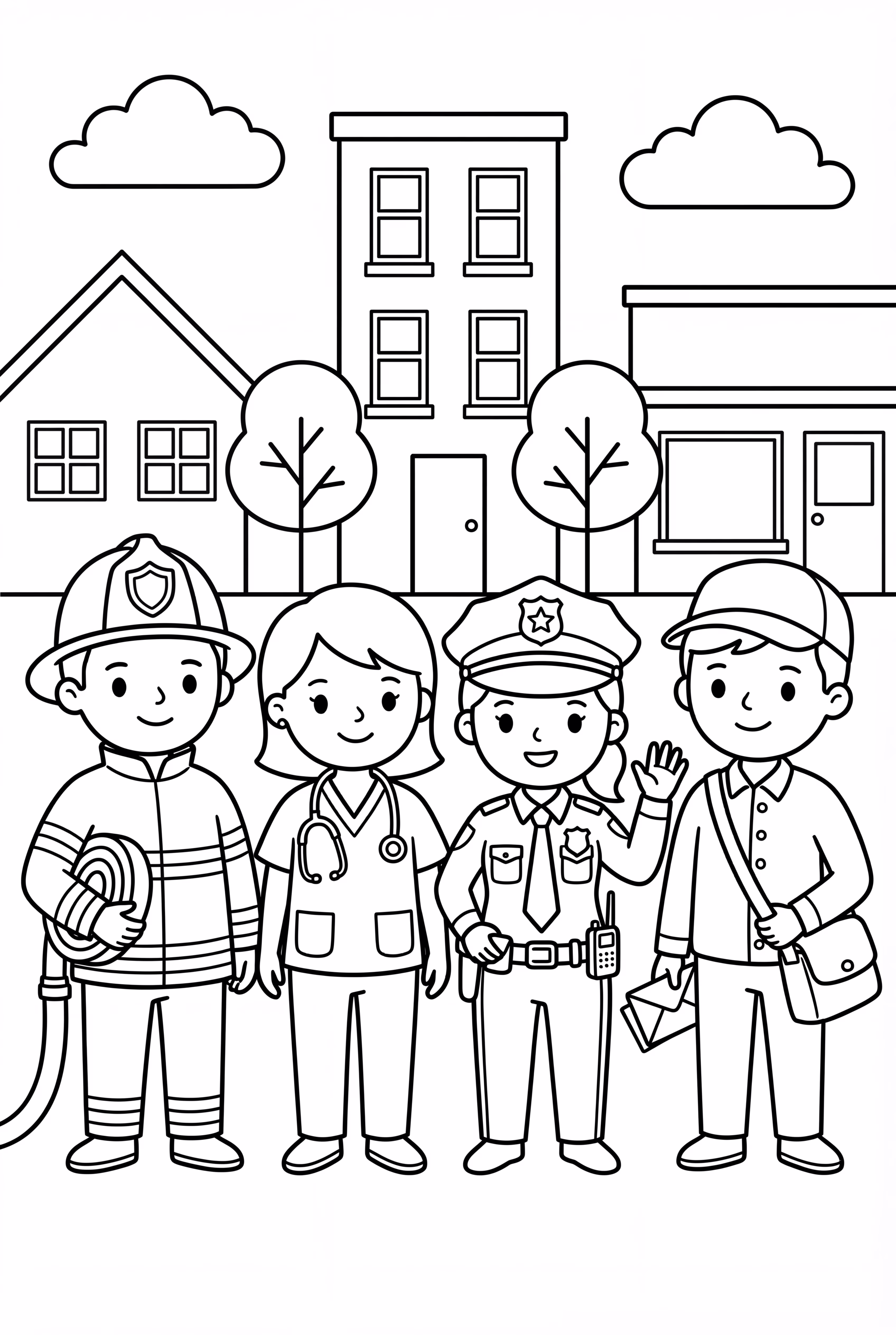 Community Helpers In Their Workplace