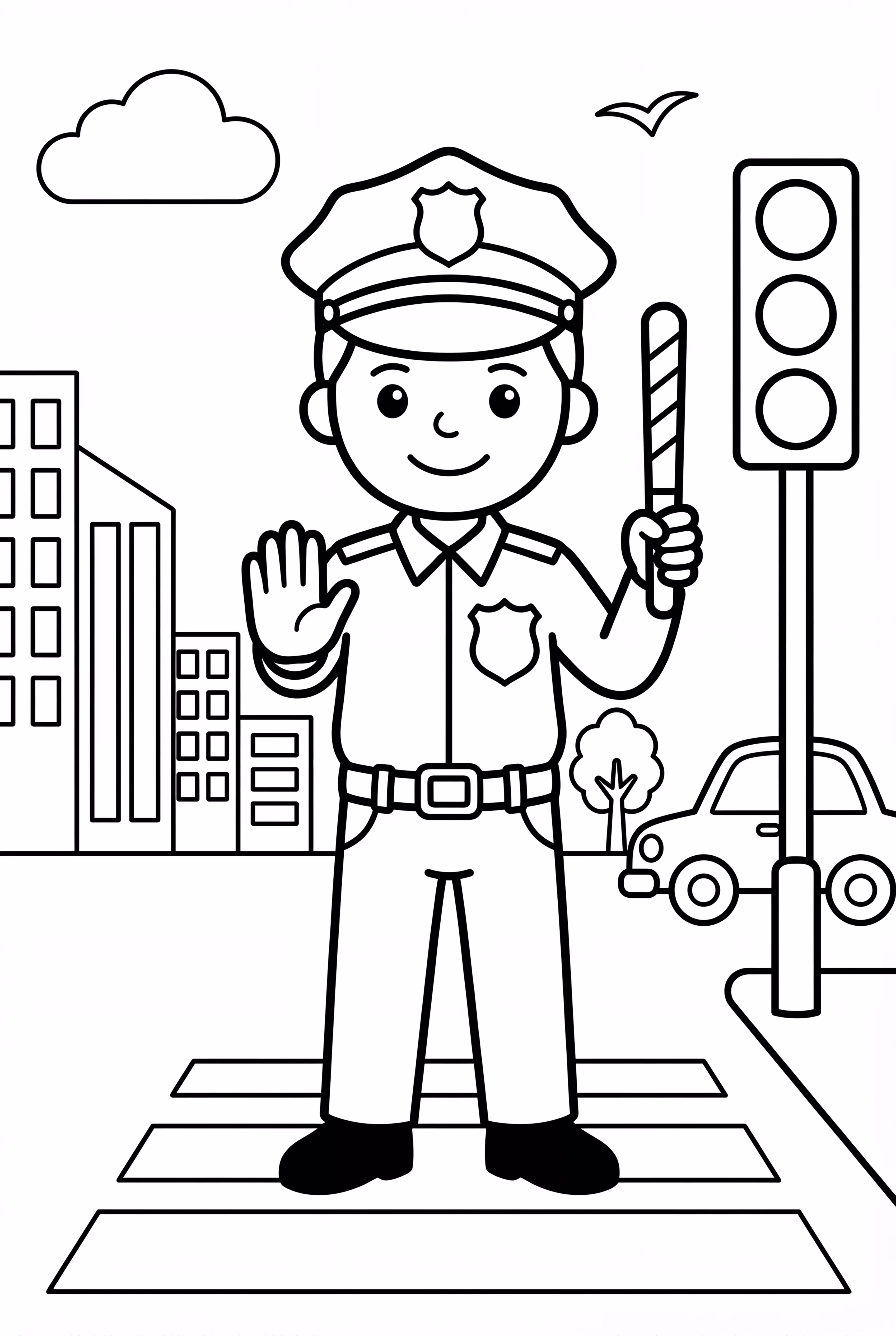 社區助人員 警察指揮交通