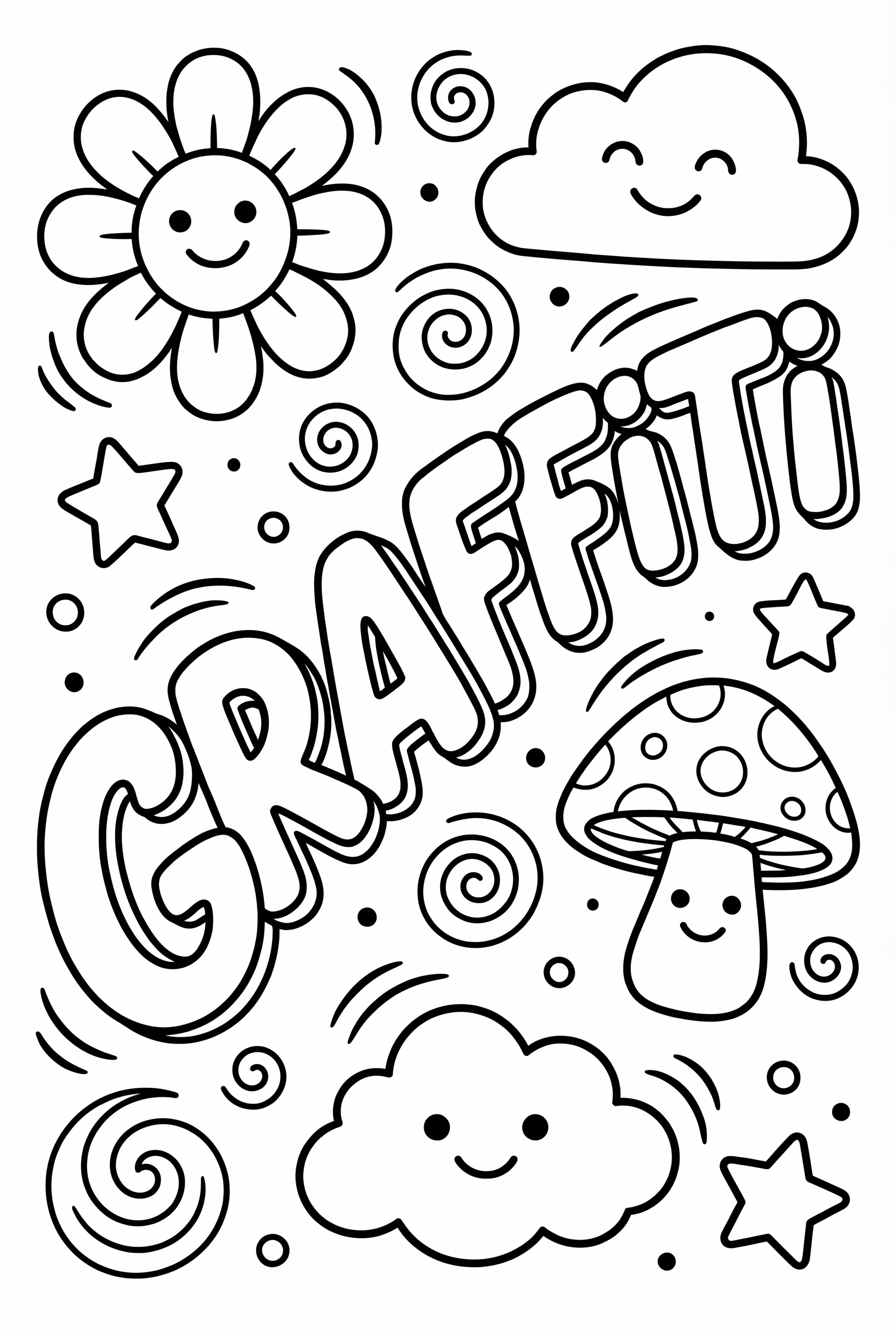 Complex Stoner Trippy Graffiti World