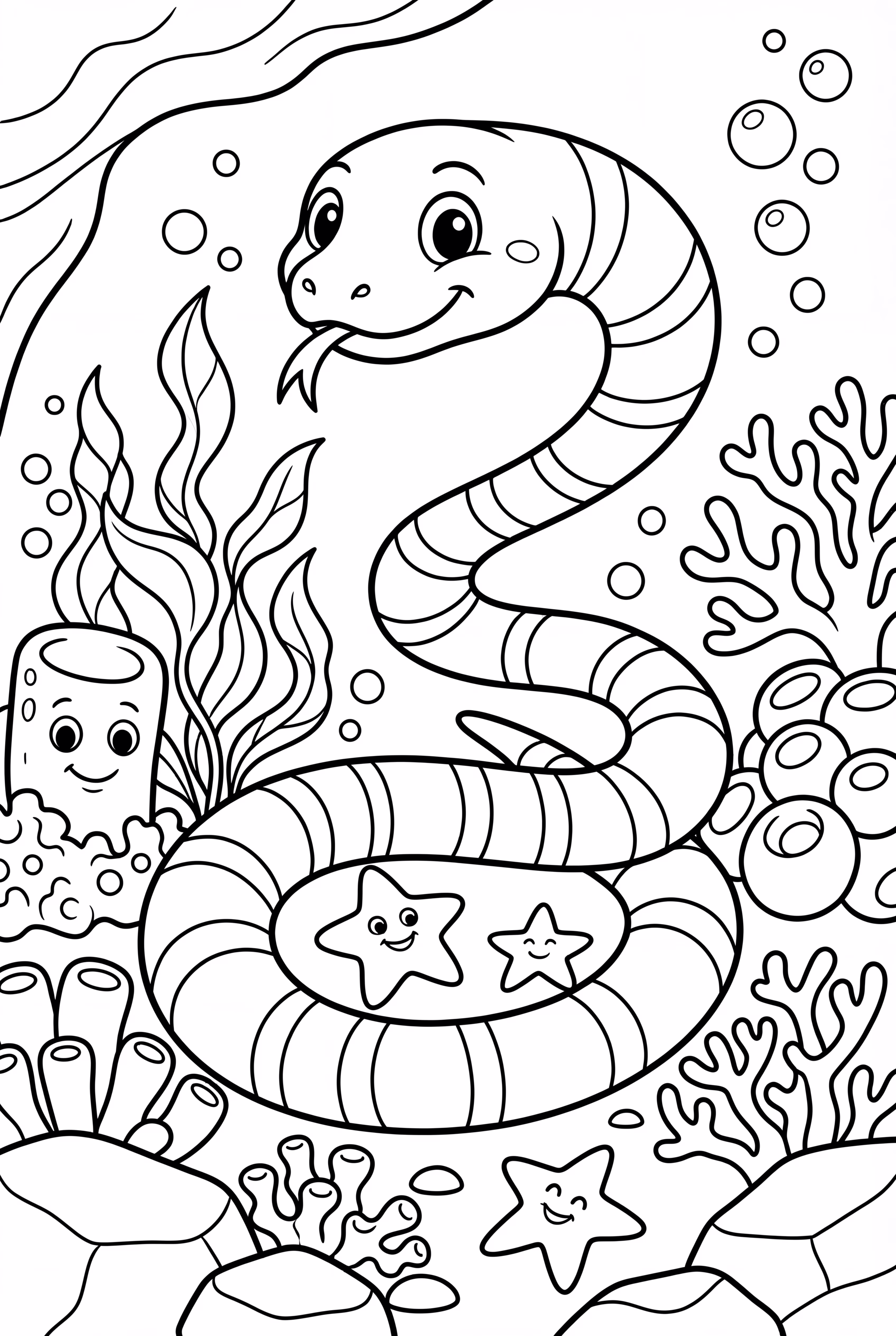 Cobra Coral do Mundo Subaquático