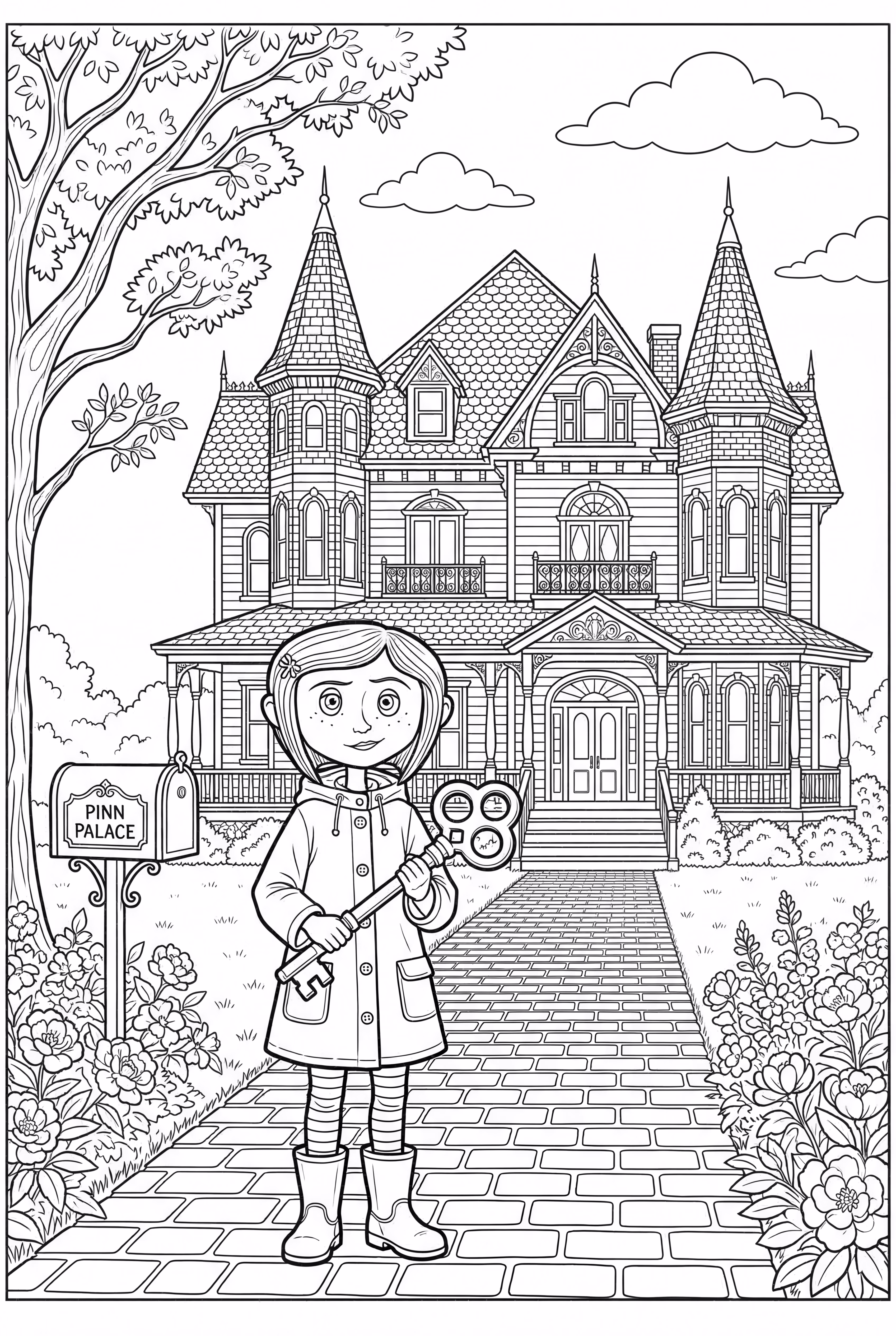 Coraline And The Pink Palace Apartments Exterior