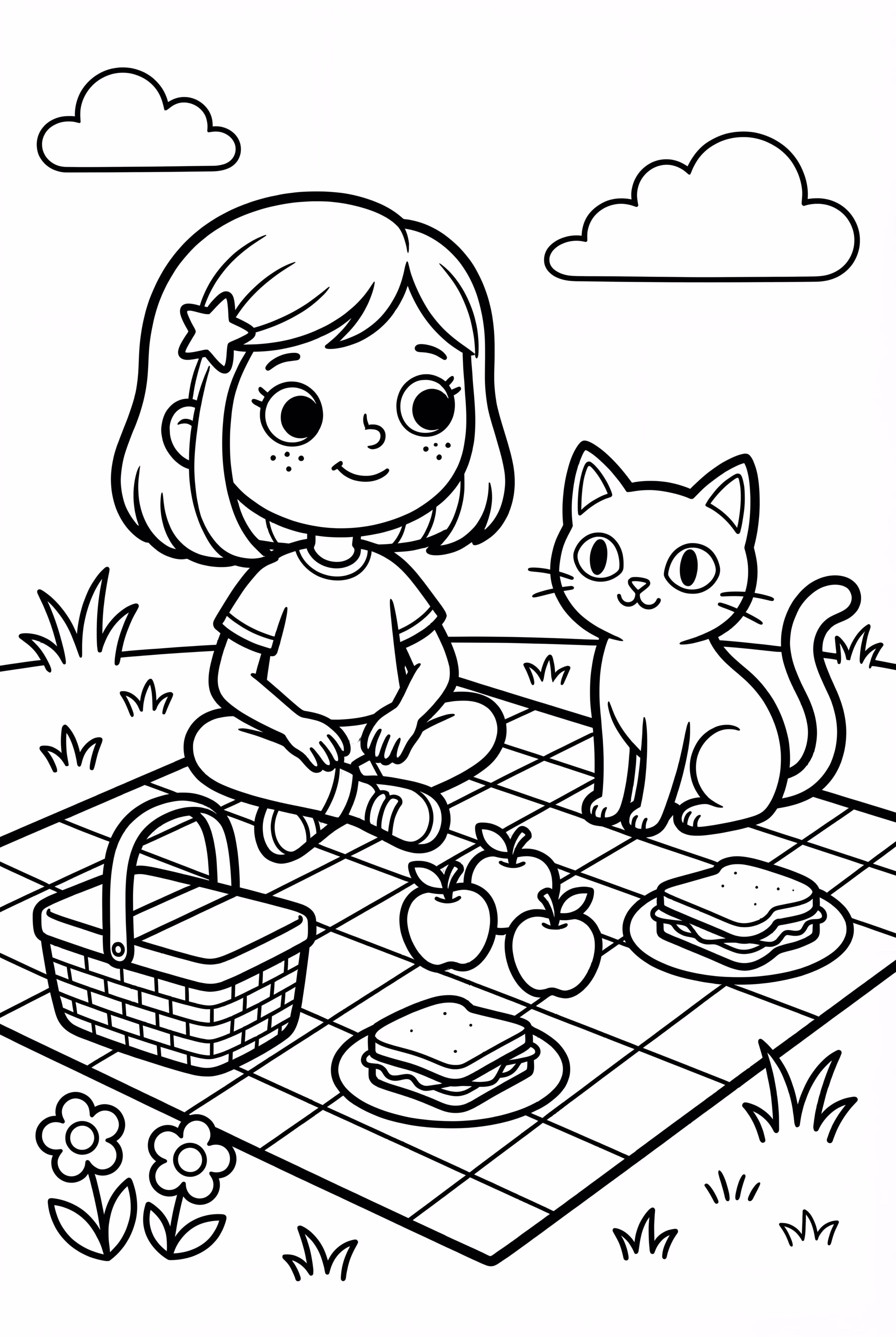 Coraline Having A Picnic With The Cat