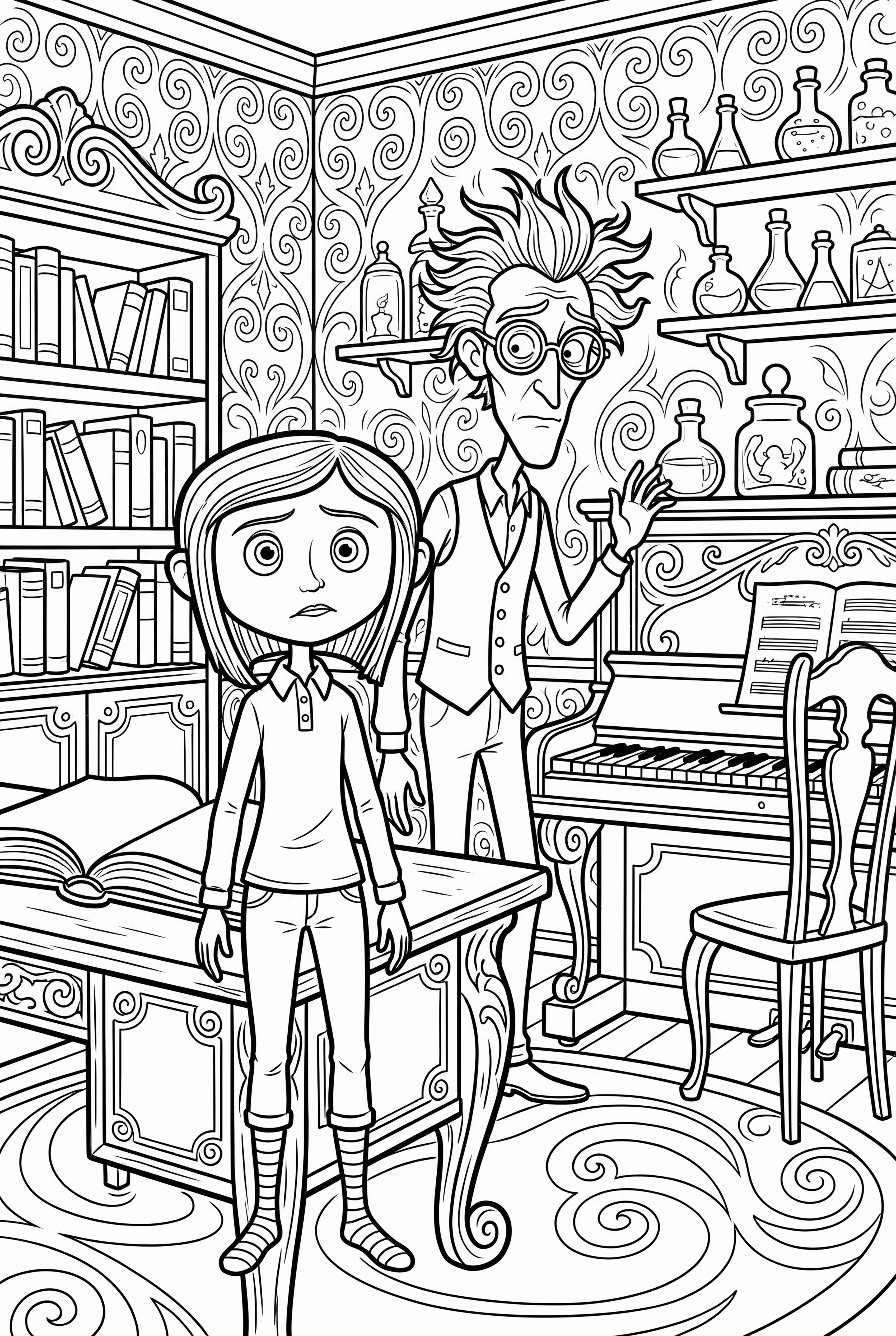 Coraline Inside The Other Father's Study