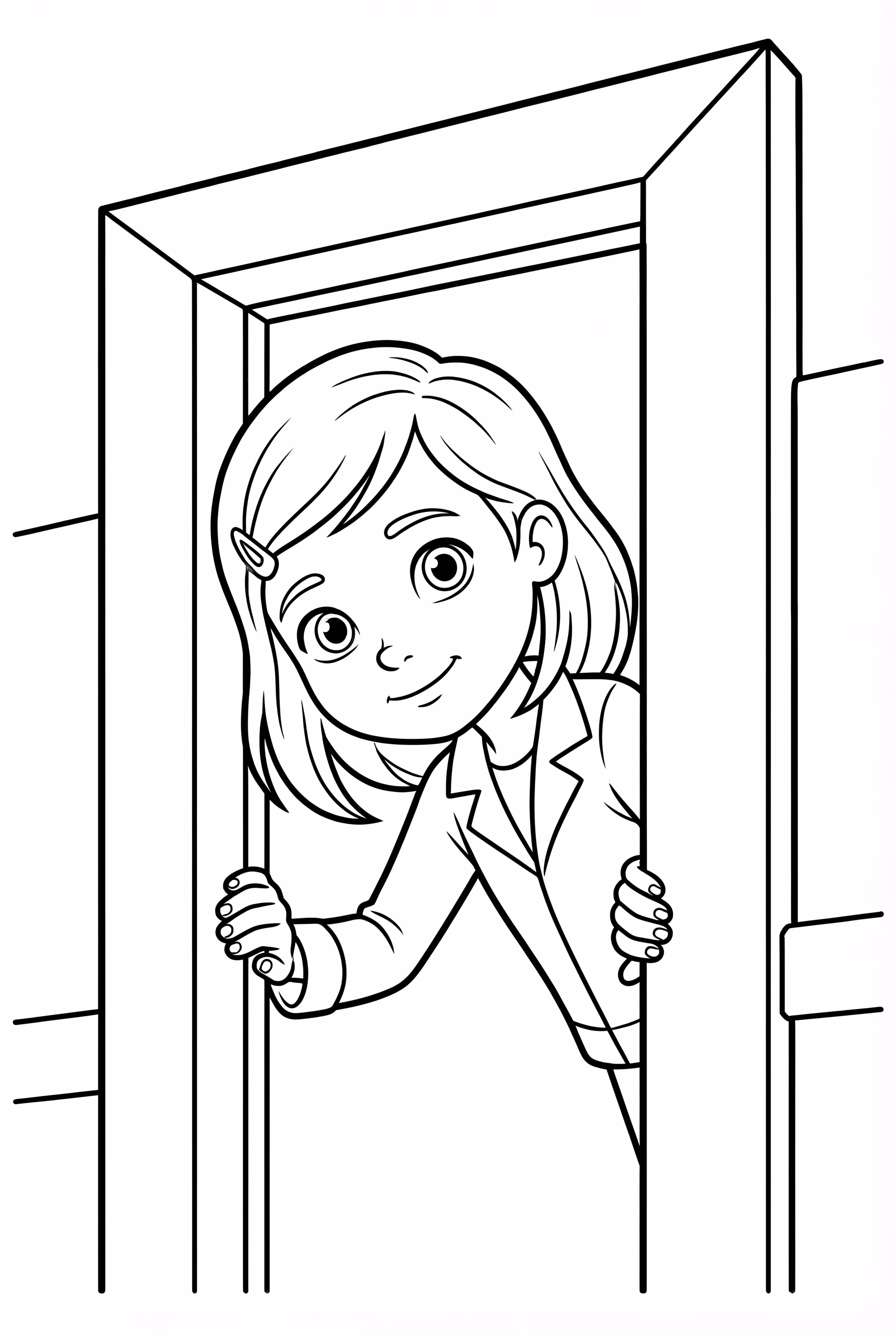 Coraline Looking Through The Little Door