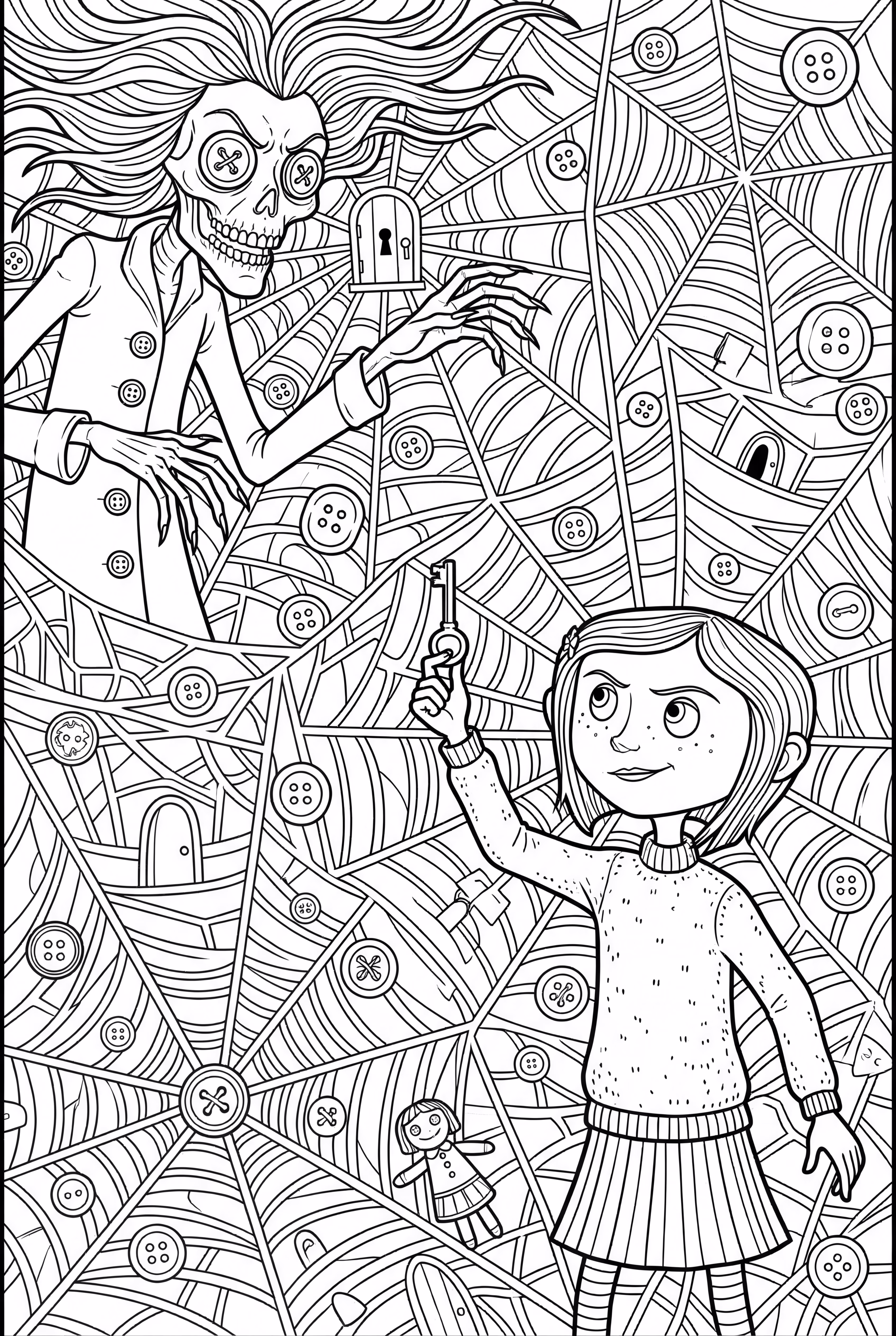 Coraline Outsmarts The Beldam In Her Web