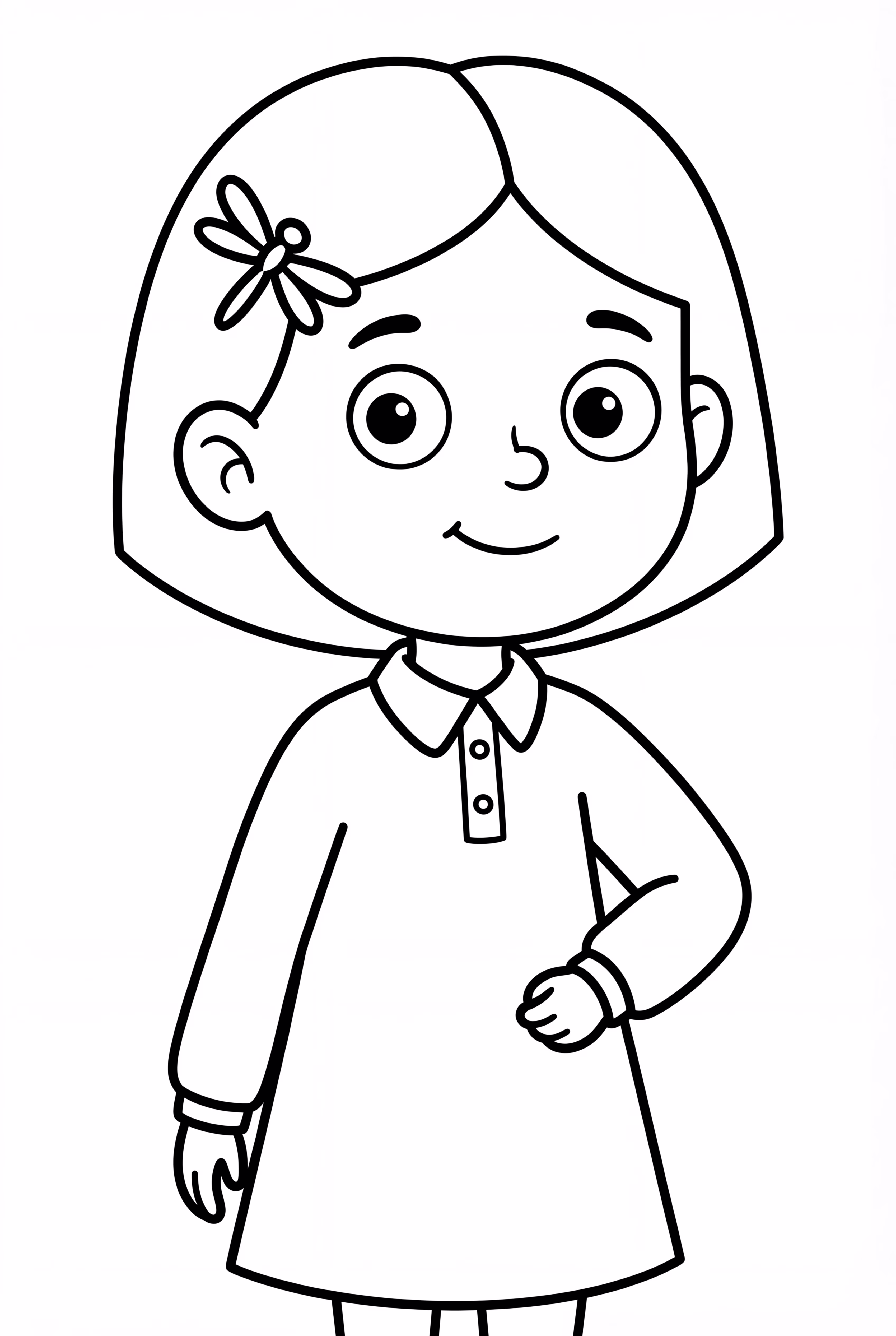 Coraline Com Um Presilha de Libélula