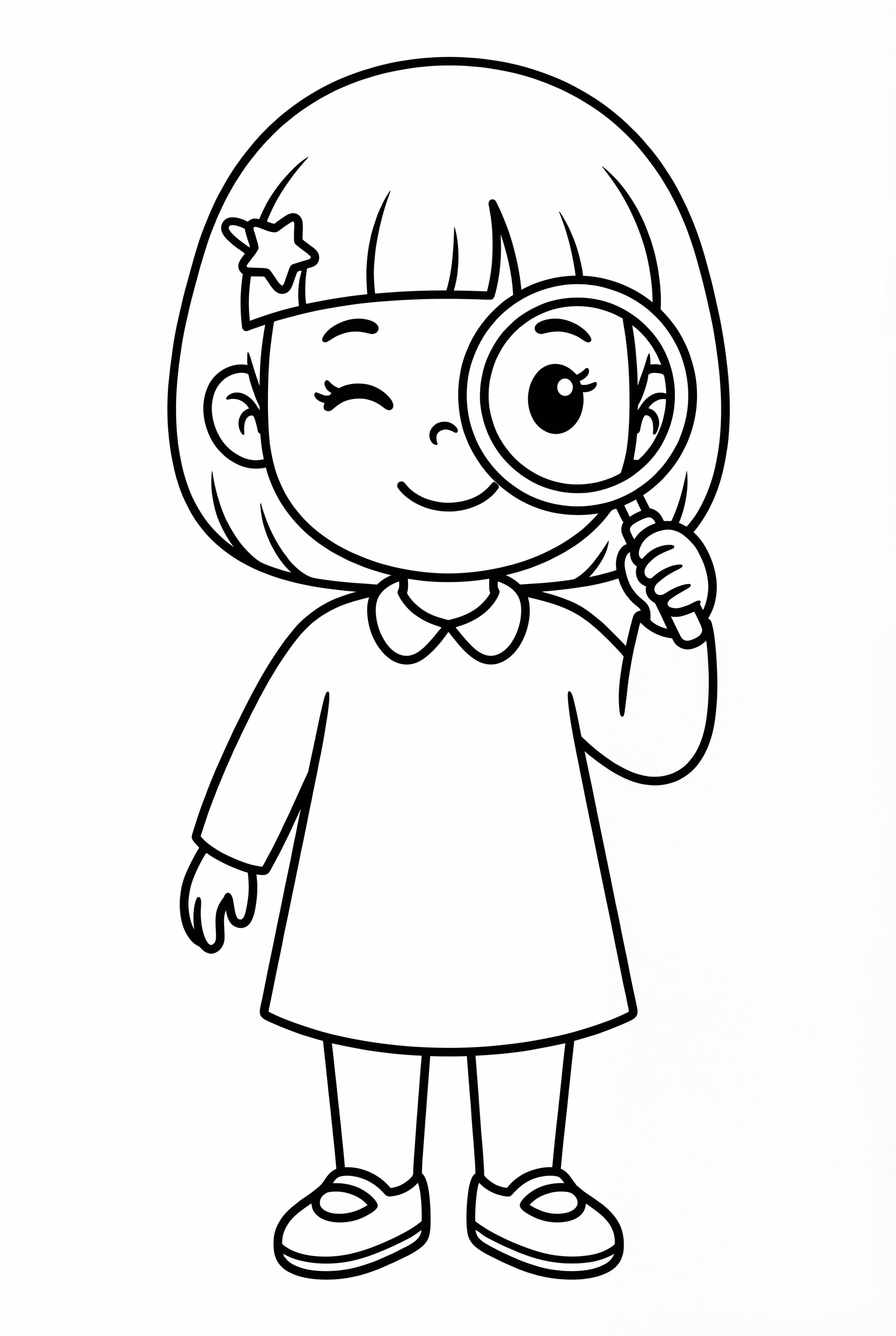 拡大鏡を持ったコラライン