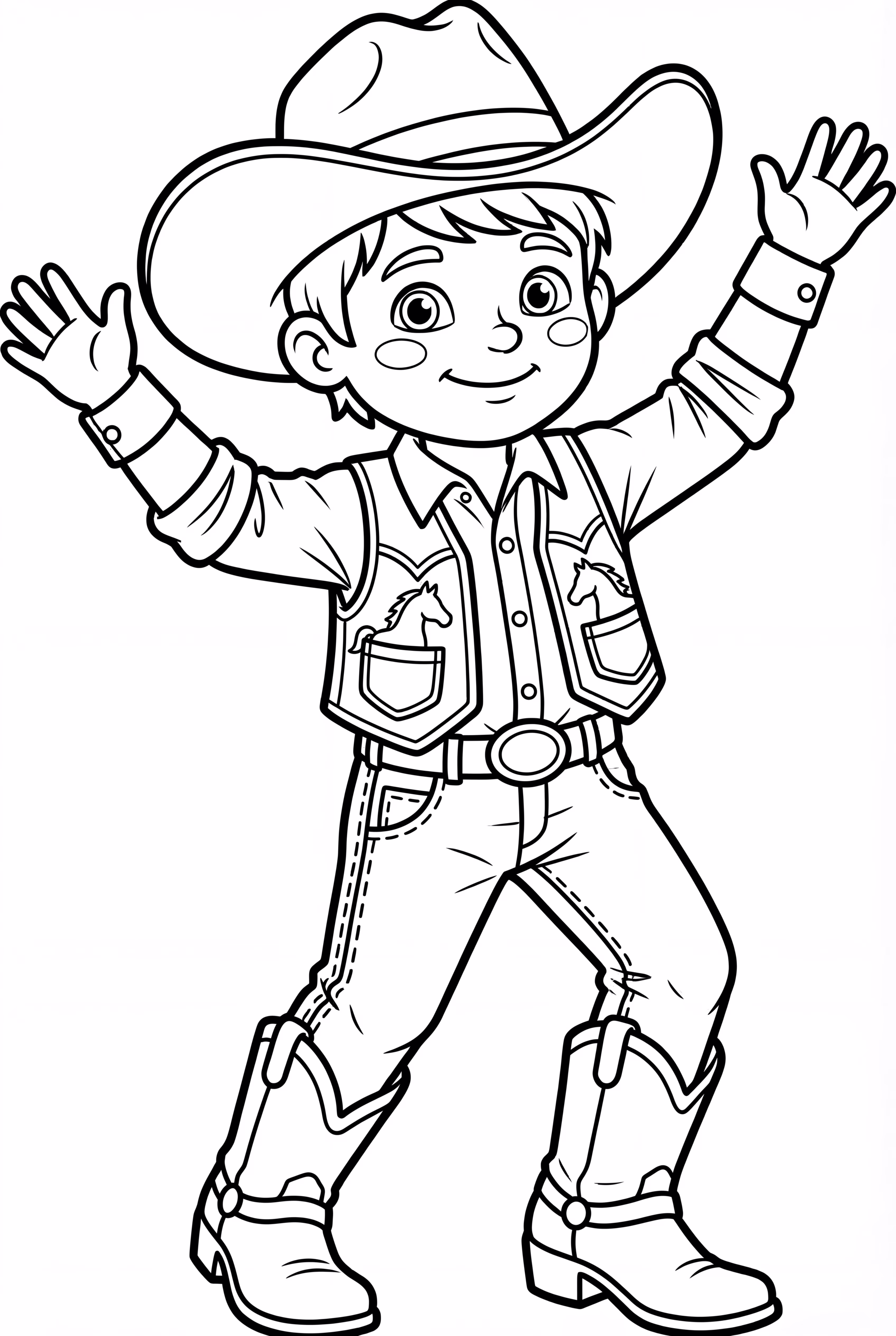 Cowboy dancing at a country fair