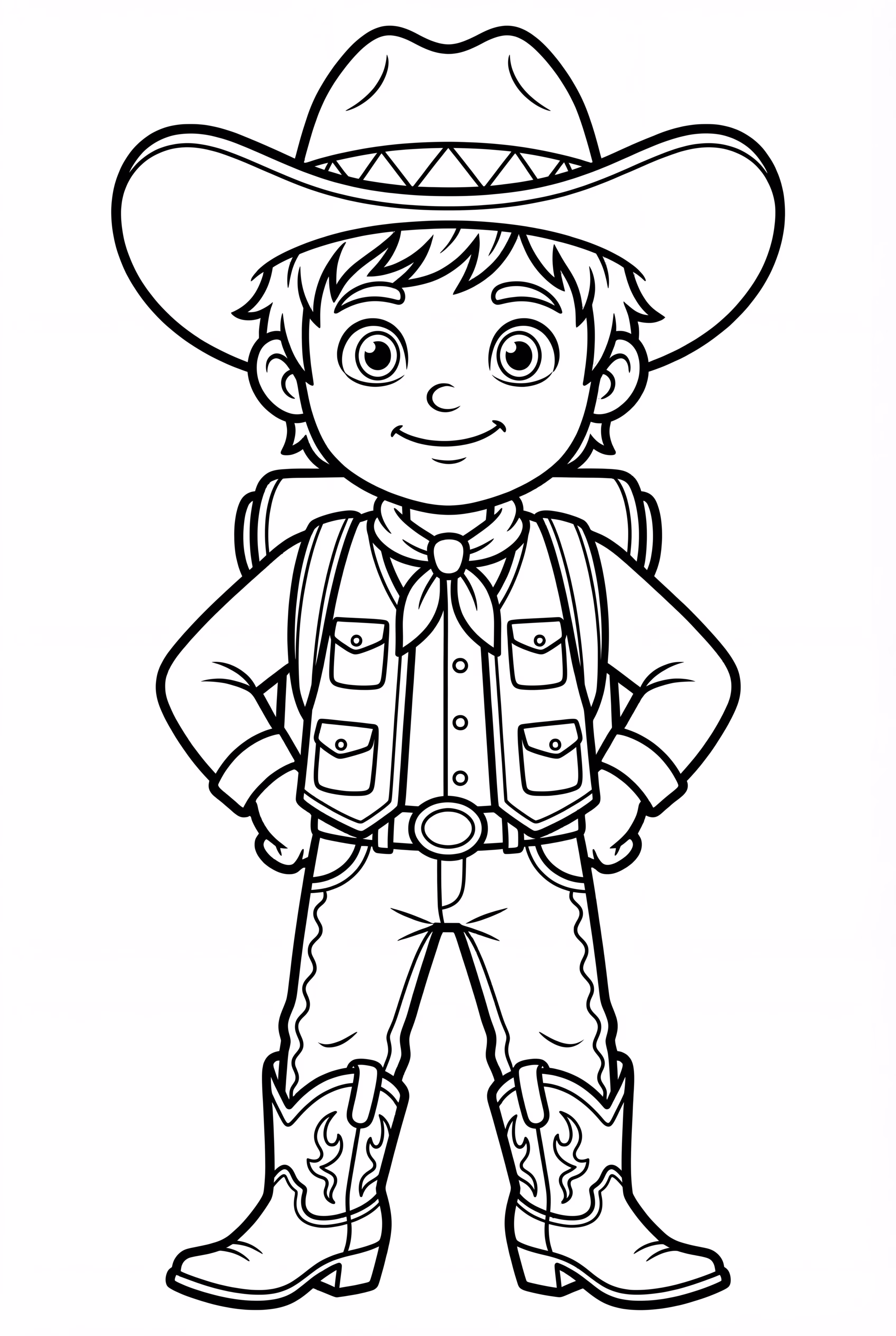 Cowboy packing gear for a long journey