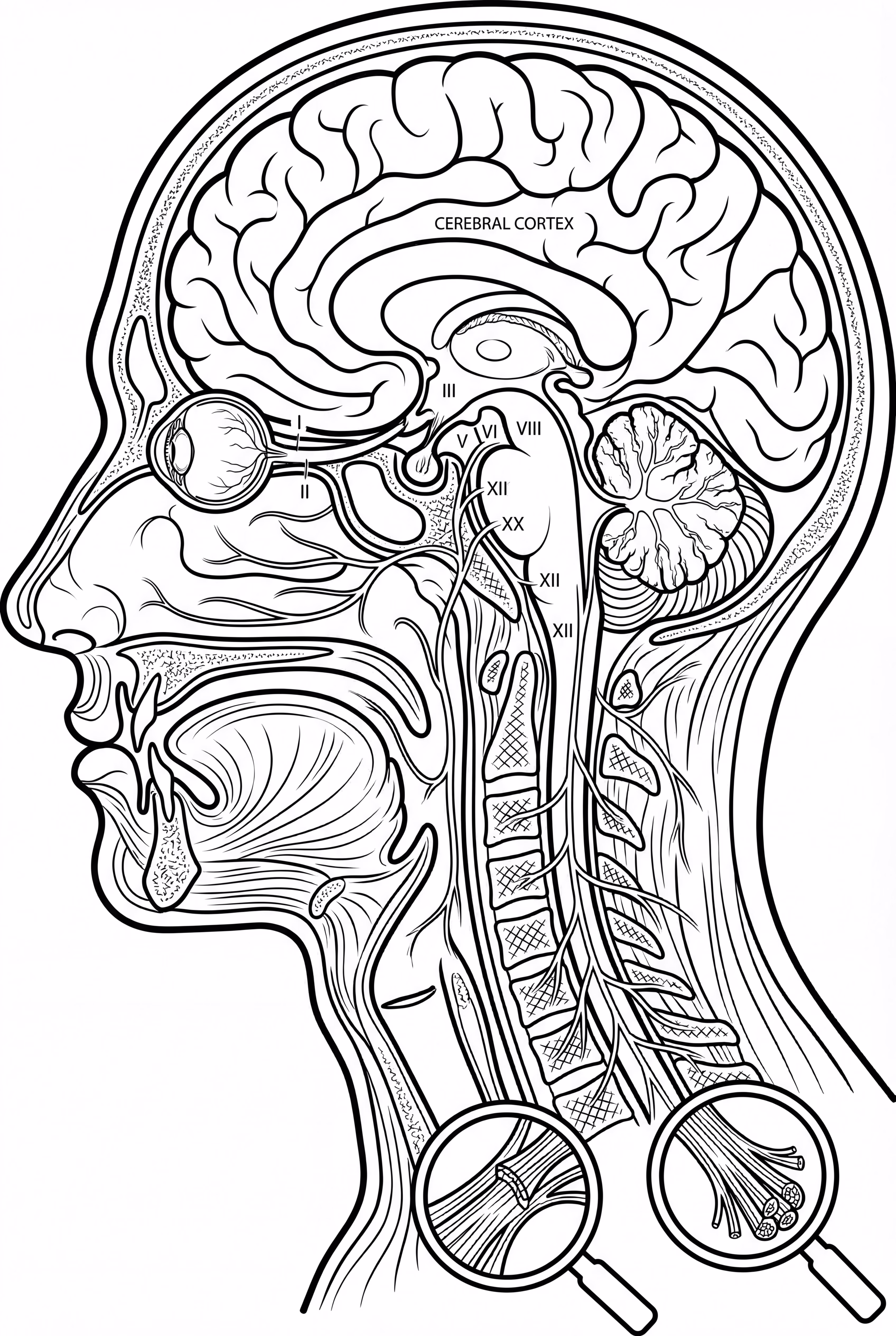 Cranial Nerves Anatomy Diagram