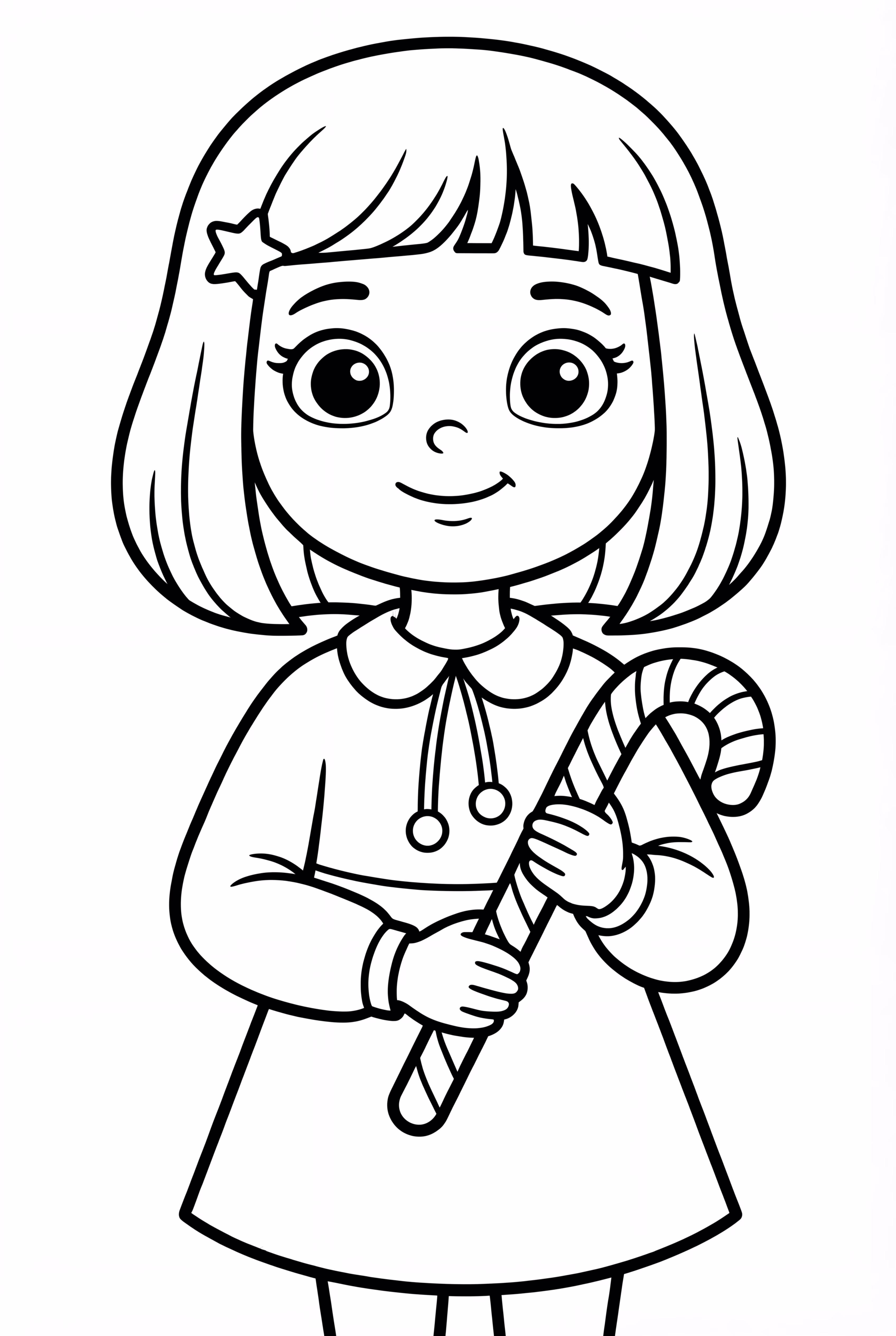 Curious Coraline With Blue Hair