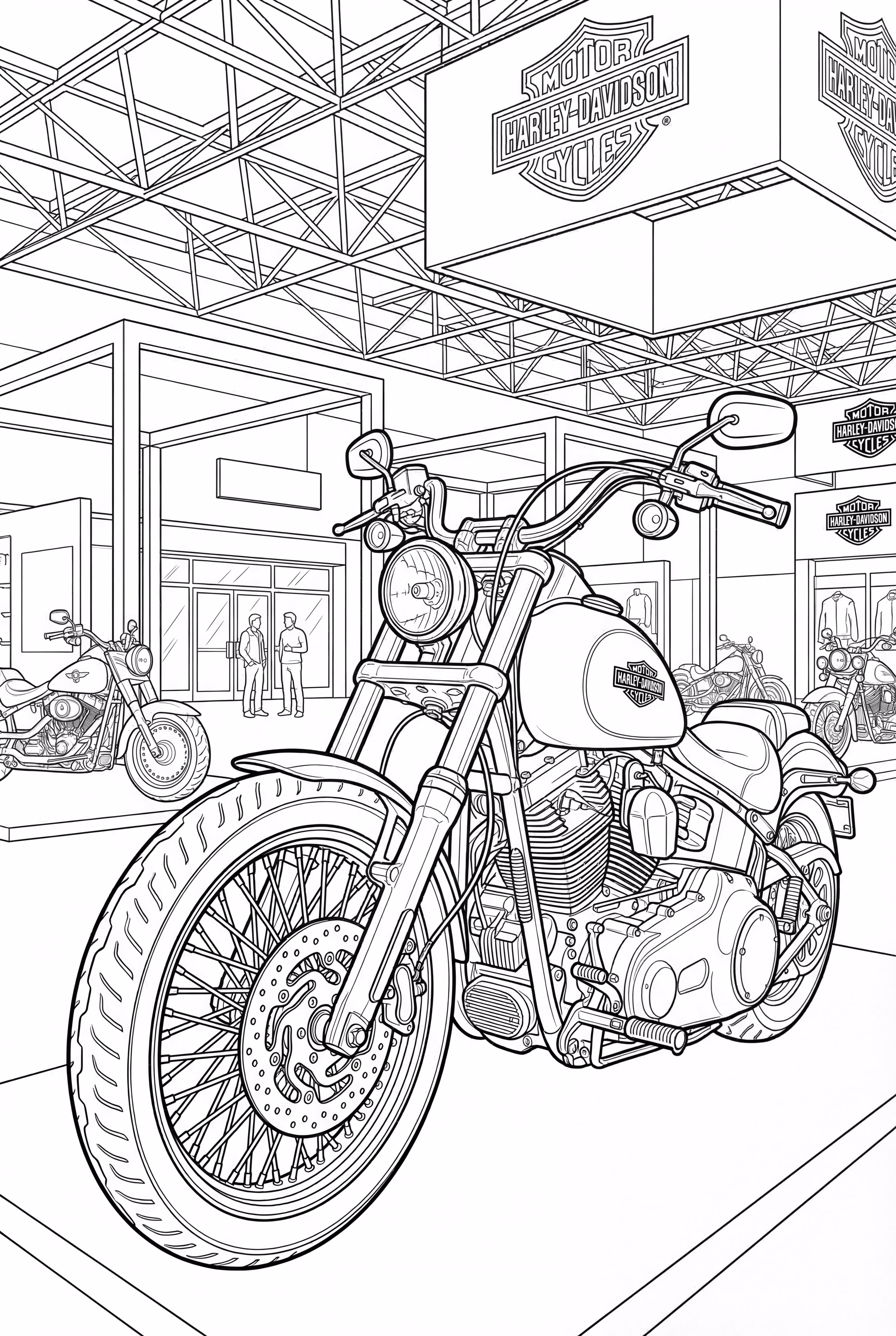 定制哈雷戴维森摩托车展