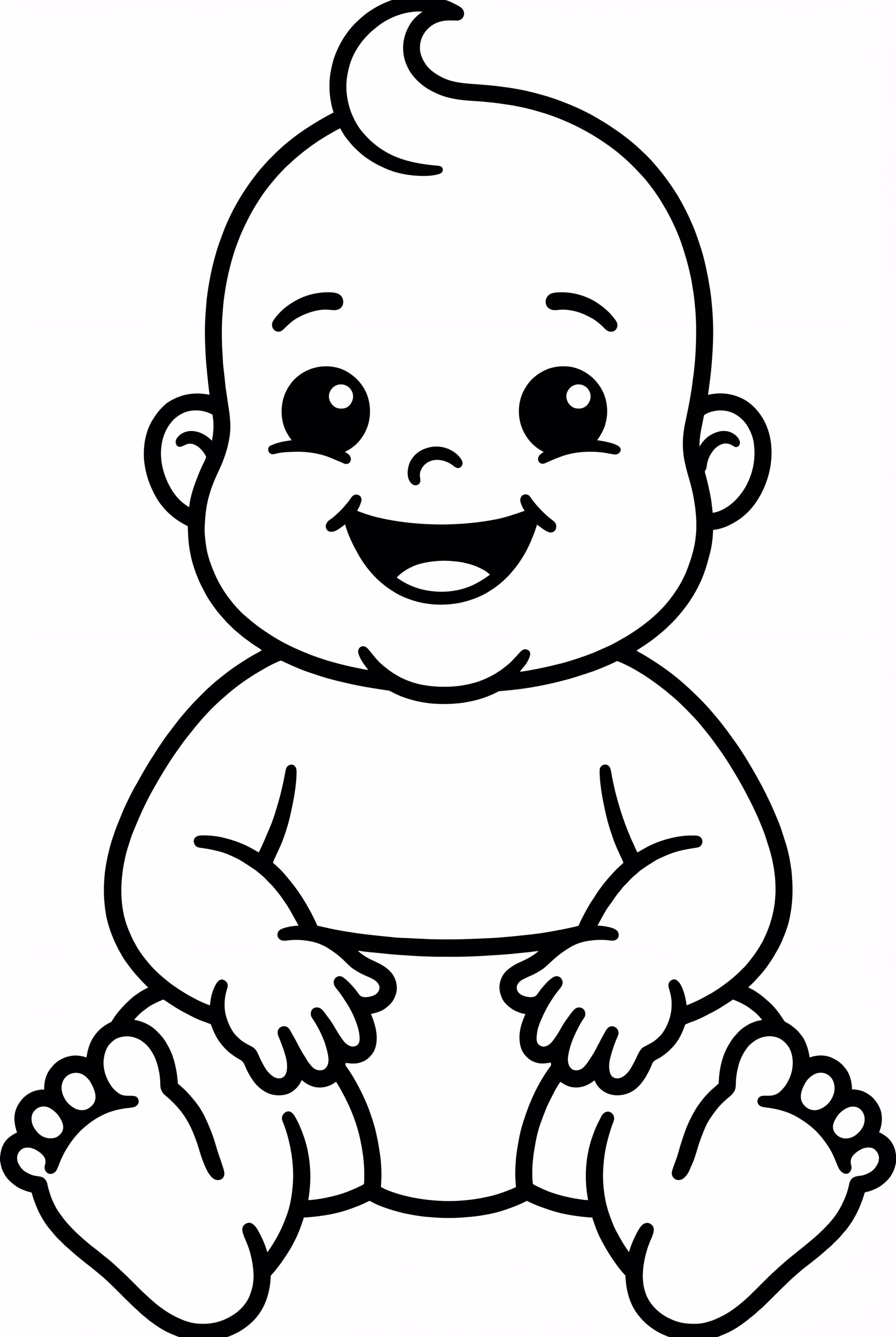 Cute Baby In A Diaper