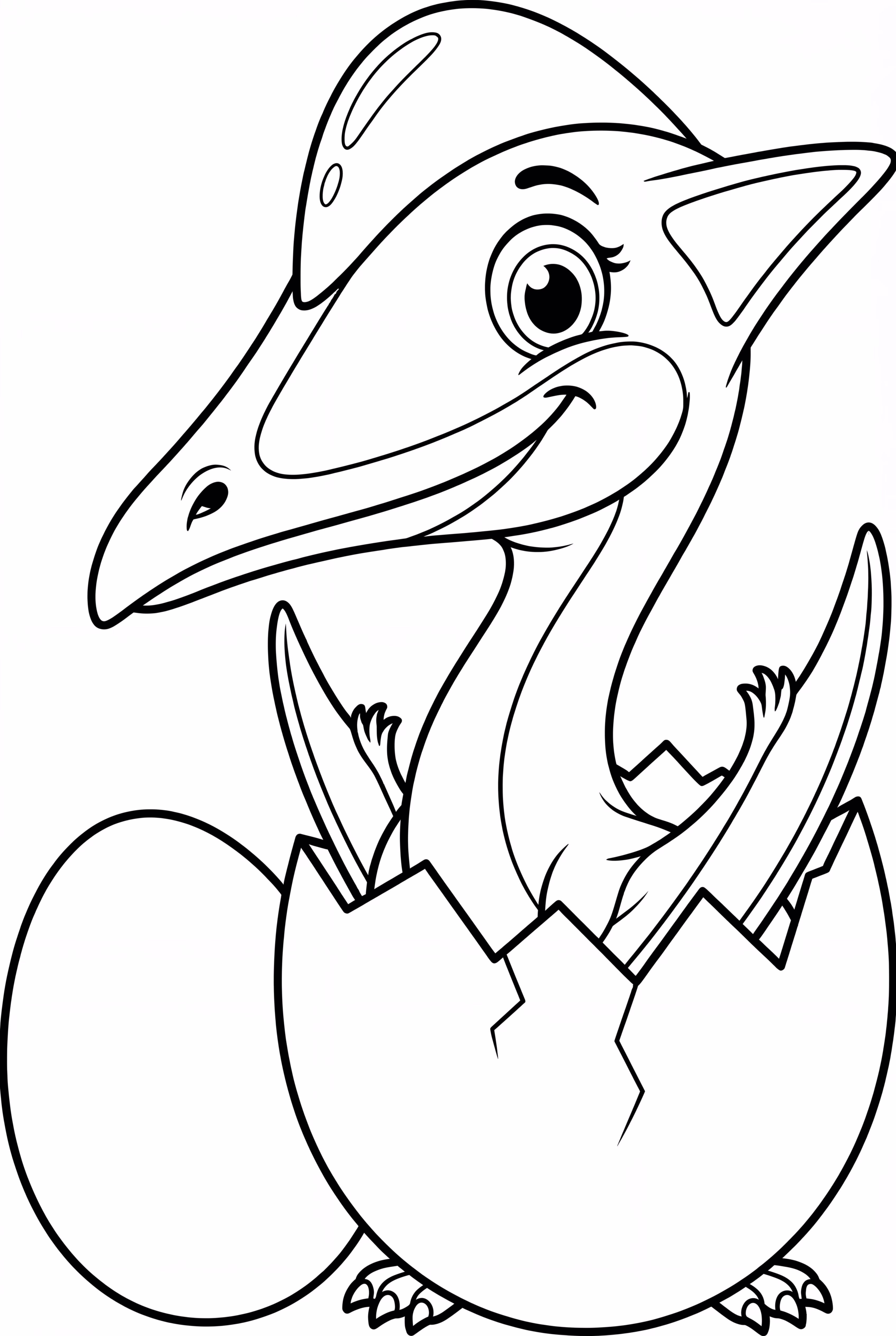 かわいいベビーケツァルコアトルスの孵化