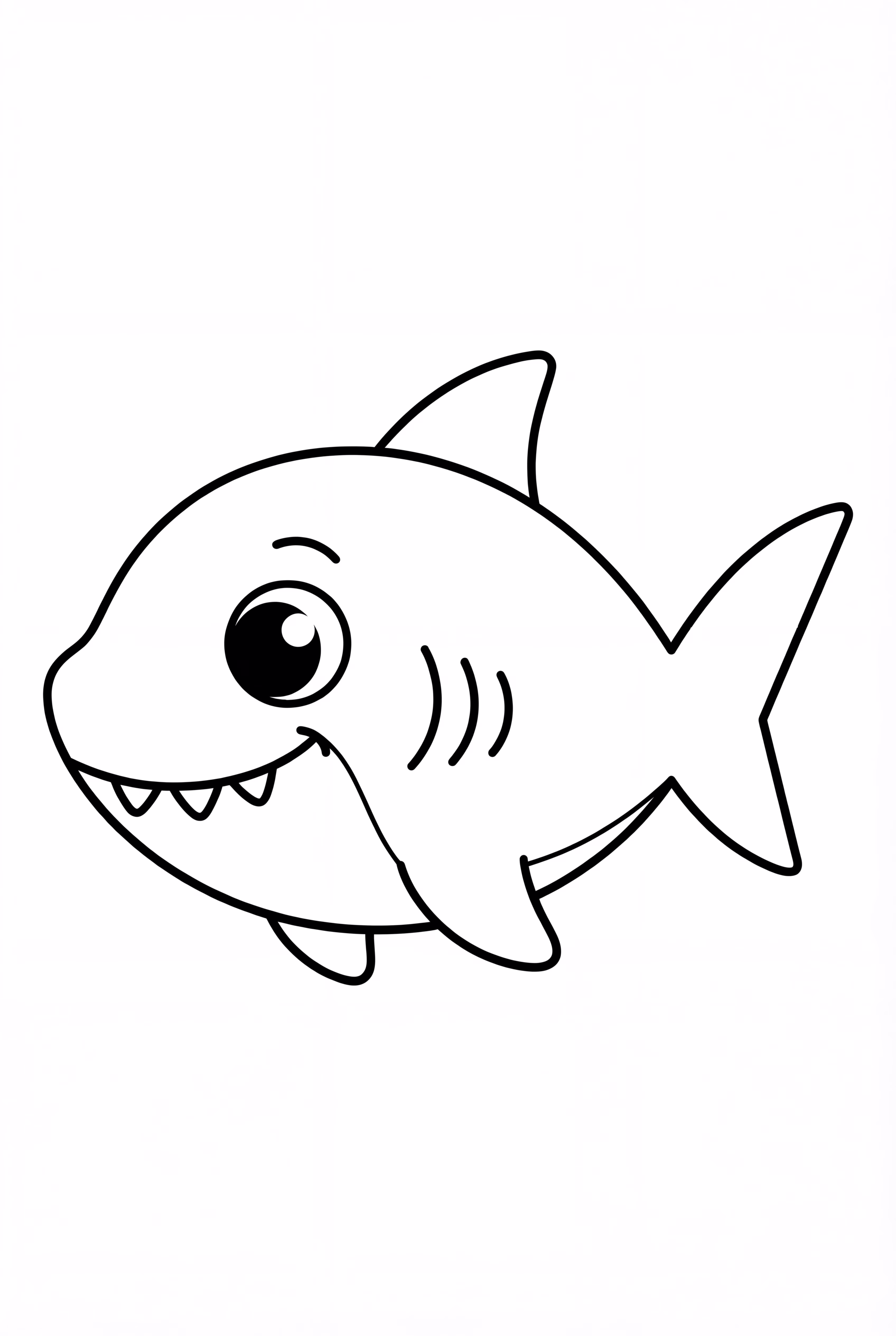 Cute Baby Shark Under The Sea