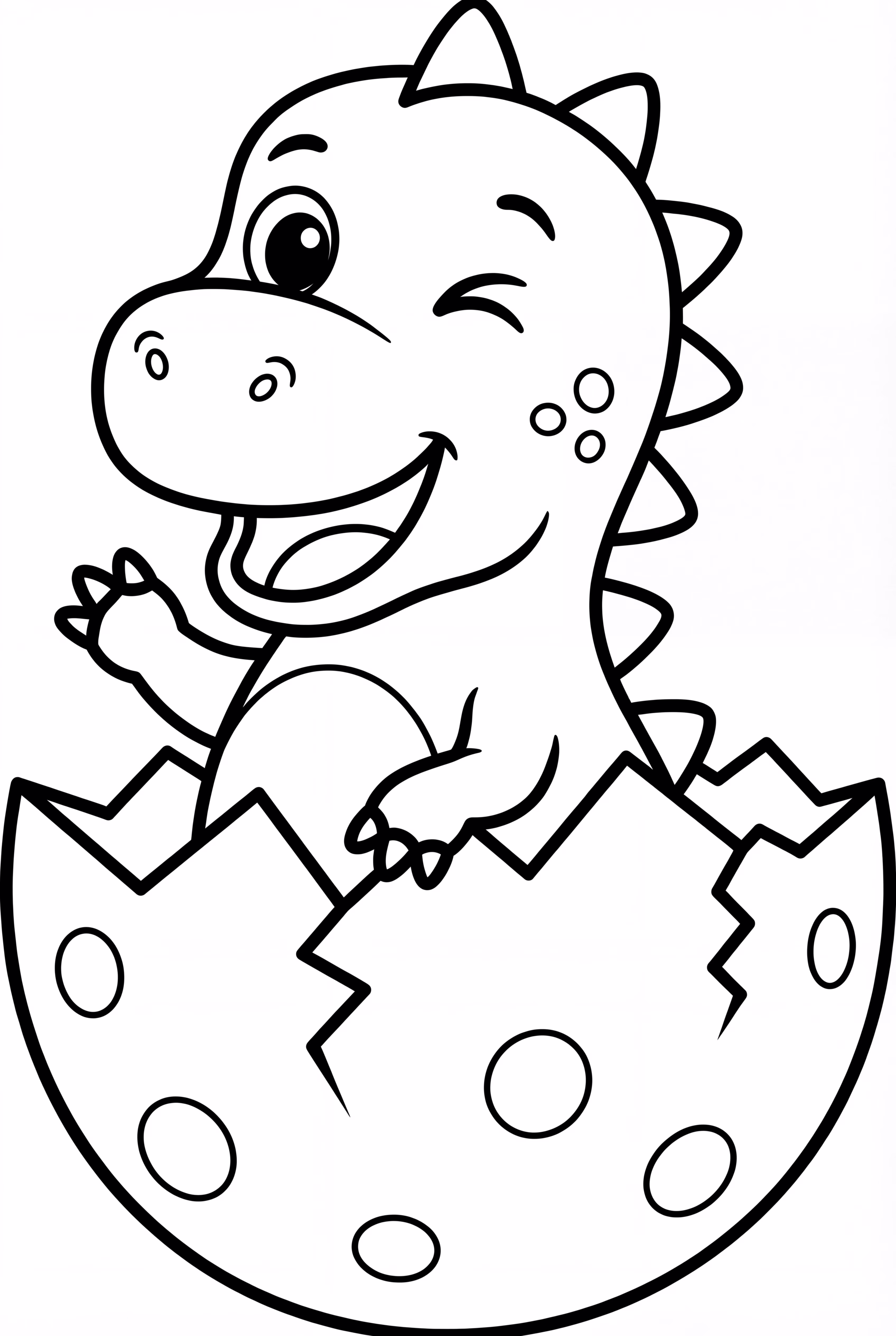 Cute Baby T-Rex Hatching