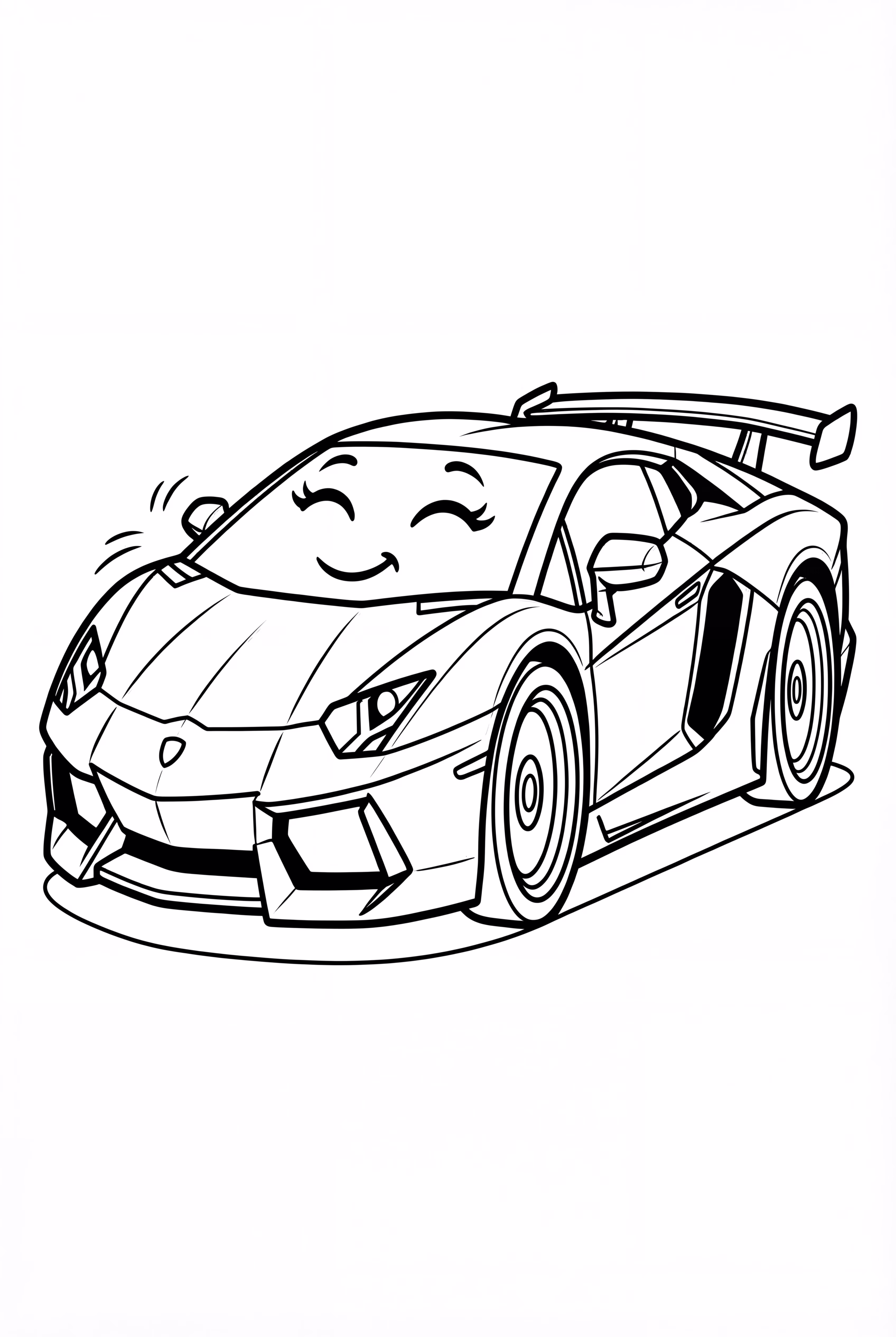 Cute Cartoon Lamborghini