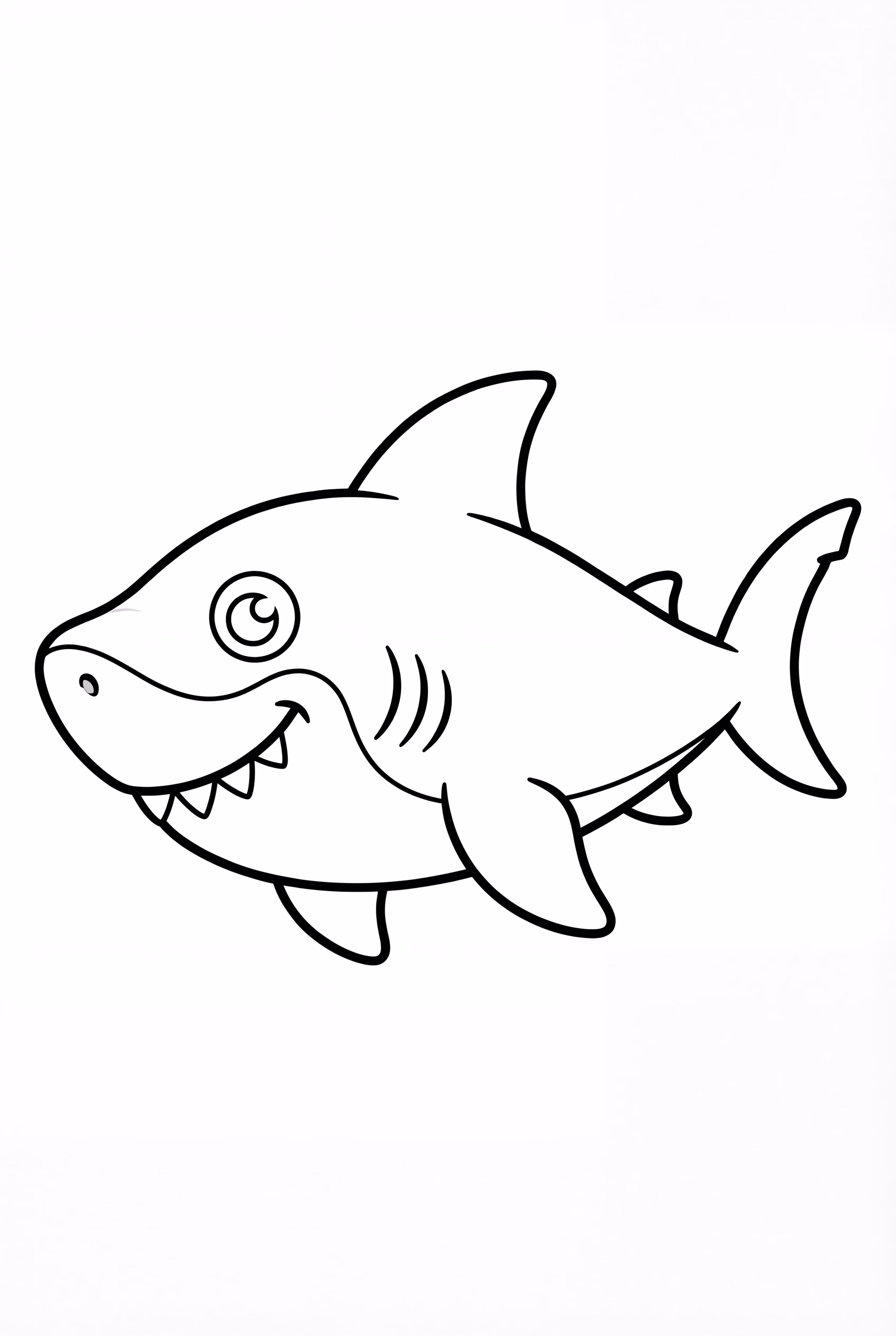 Cute Cartoon Megalodon