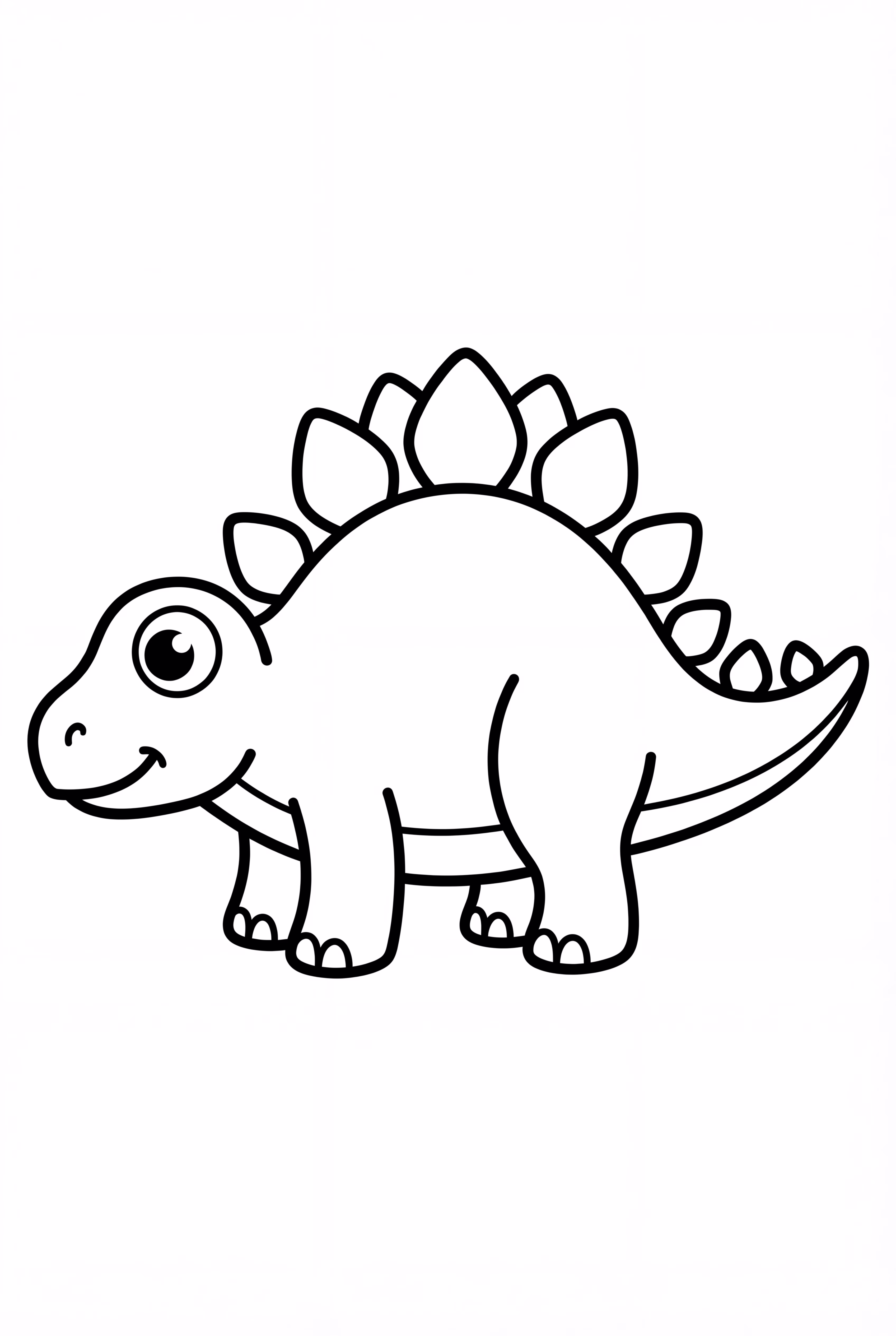 귀여운 만화 스테고사우루스