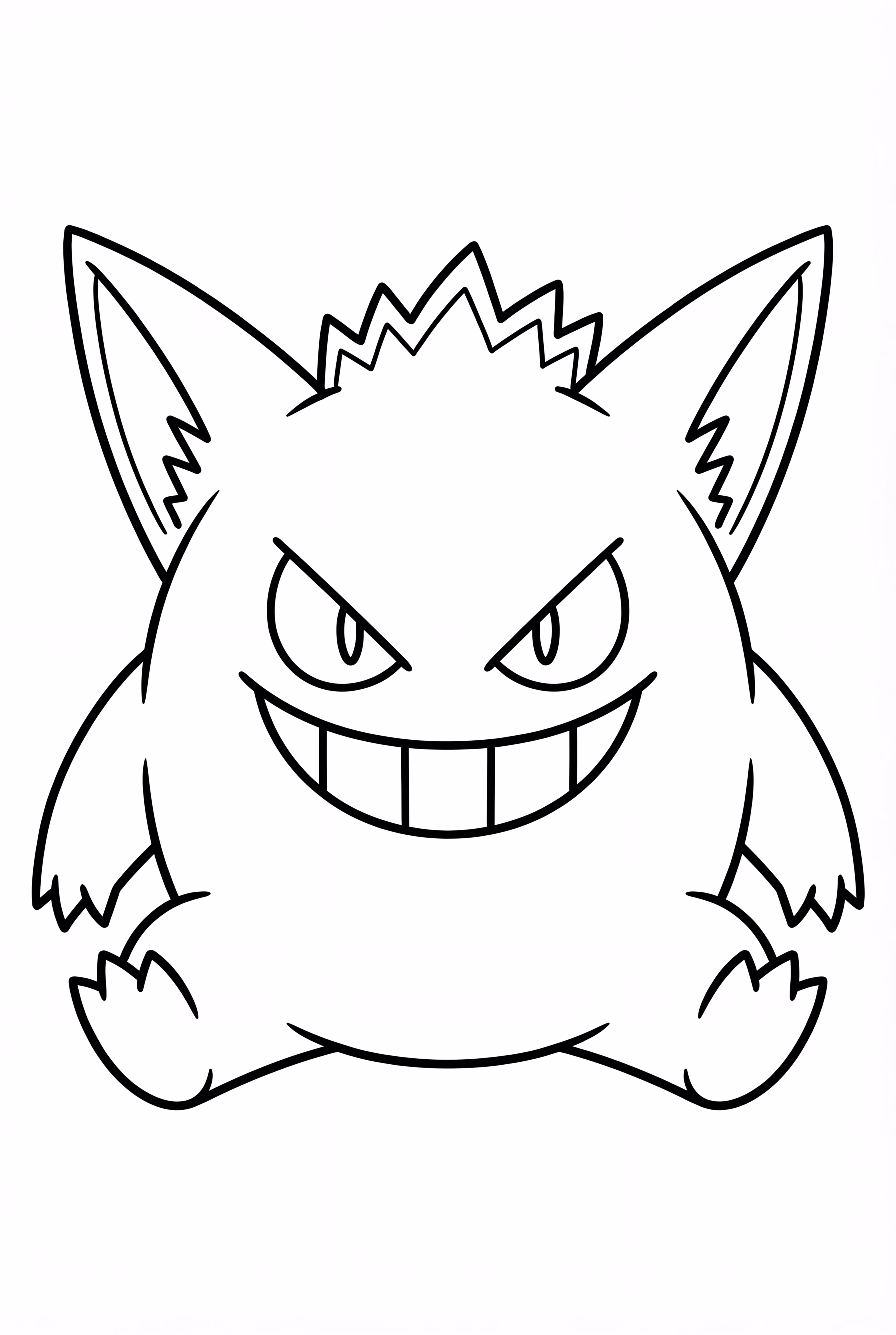 Cute Gengar Sitting Down