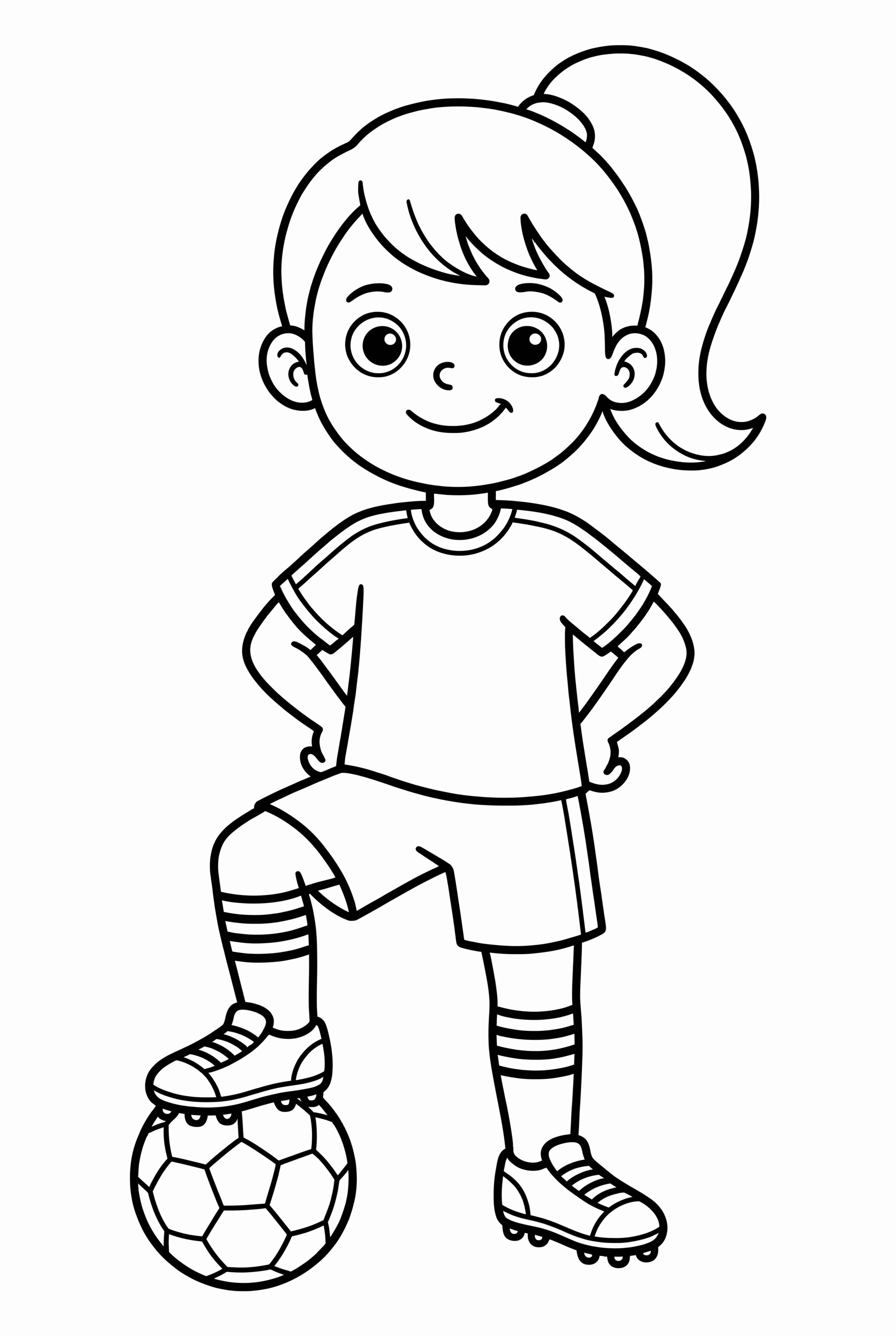 Cute Girl Soccer Player