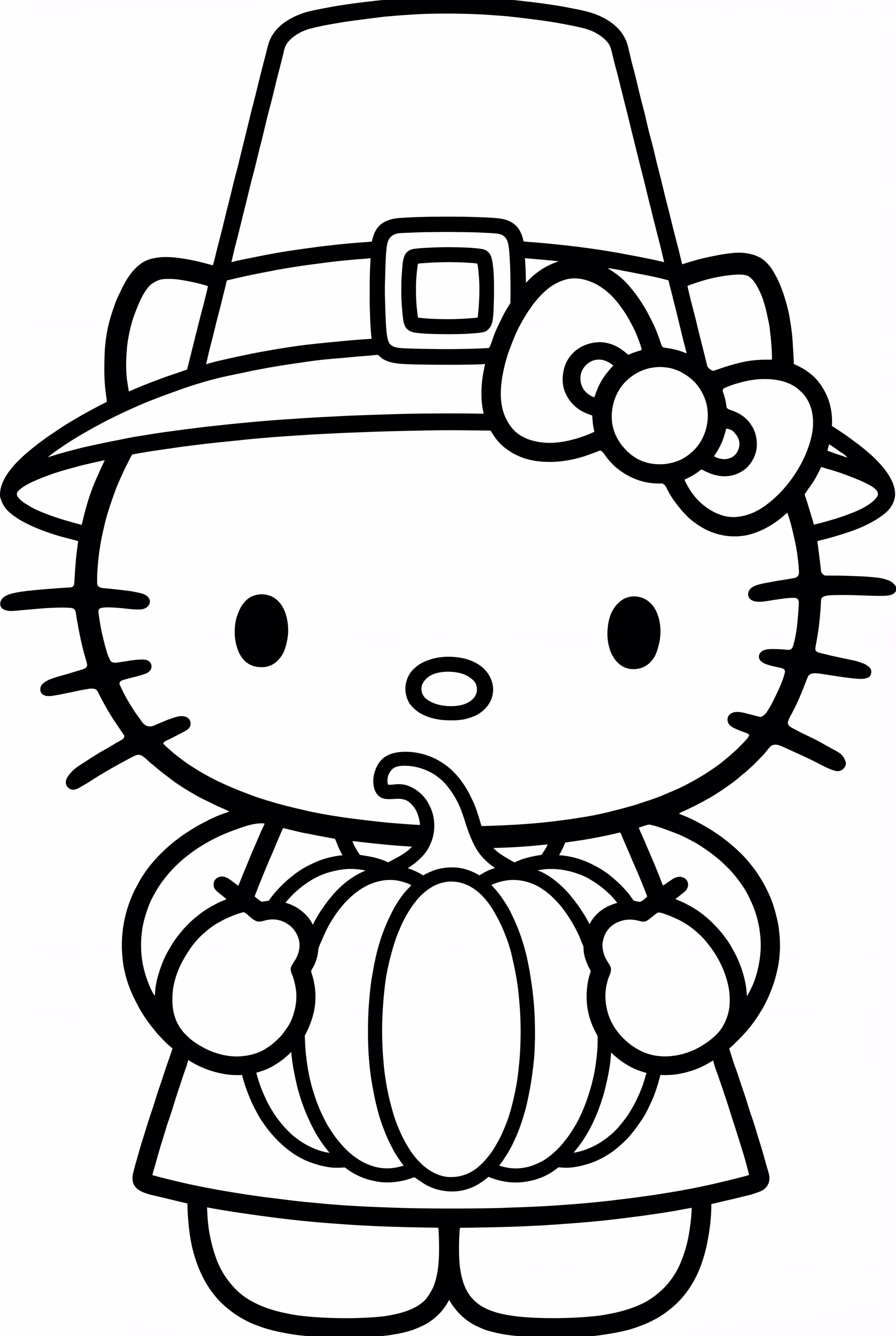 Linda sonrisa de Hello Kitty en Acción de Gracias