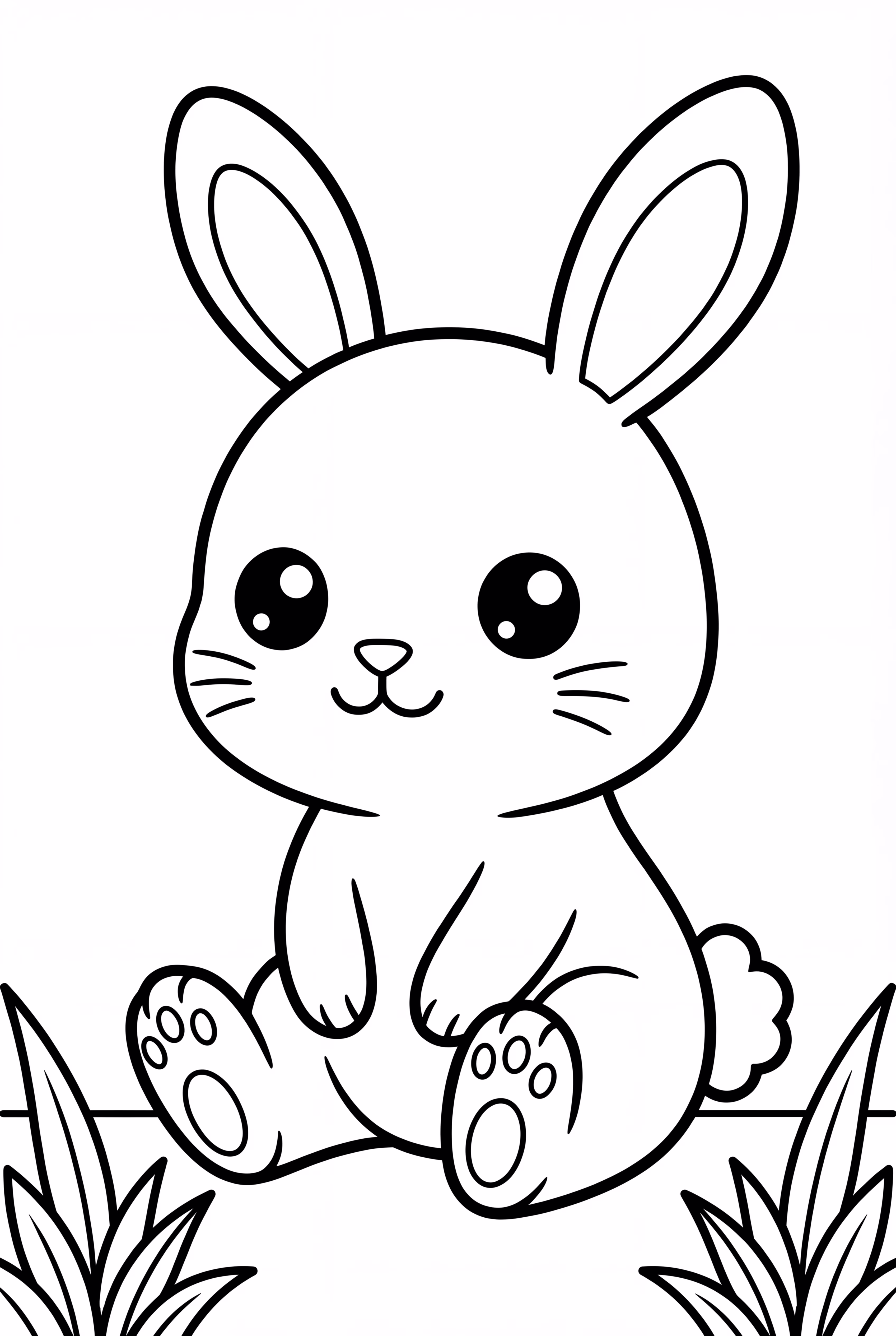 Niedlicher Kawaii Hase