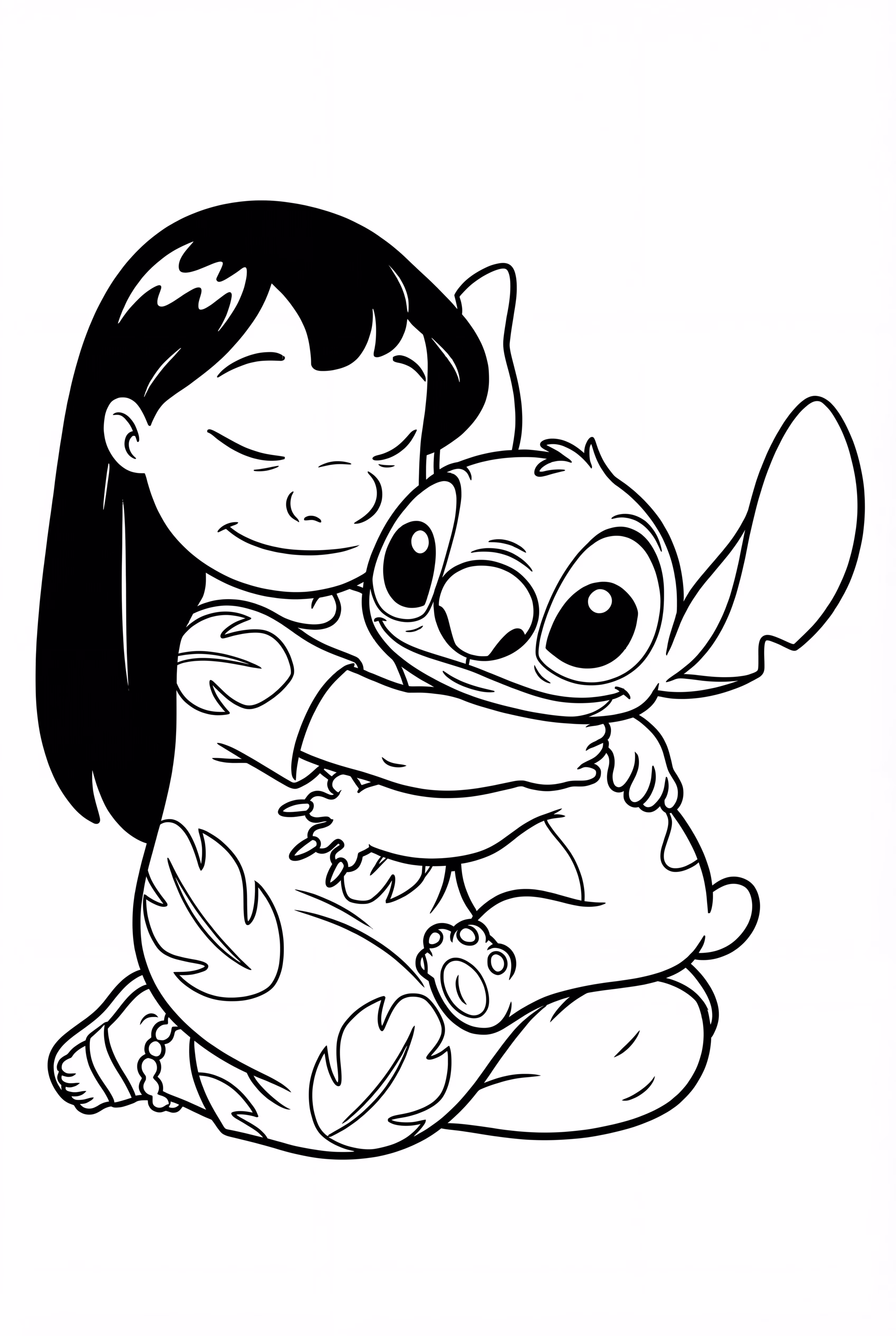 Cute Lilo And Stitch Hugging