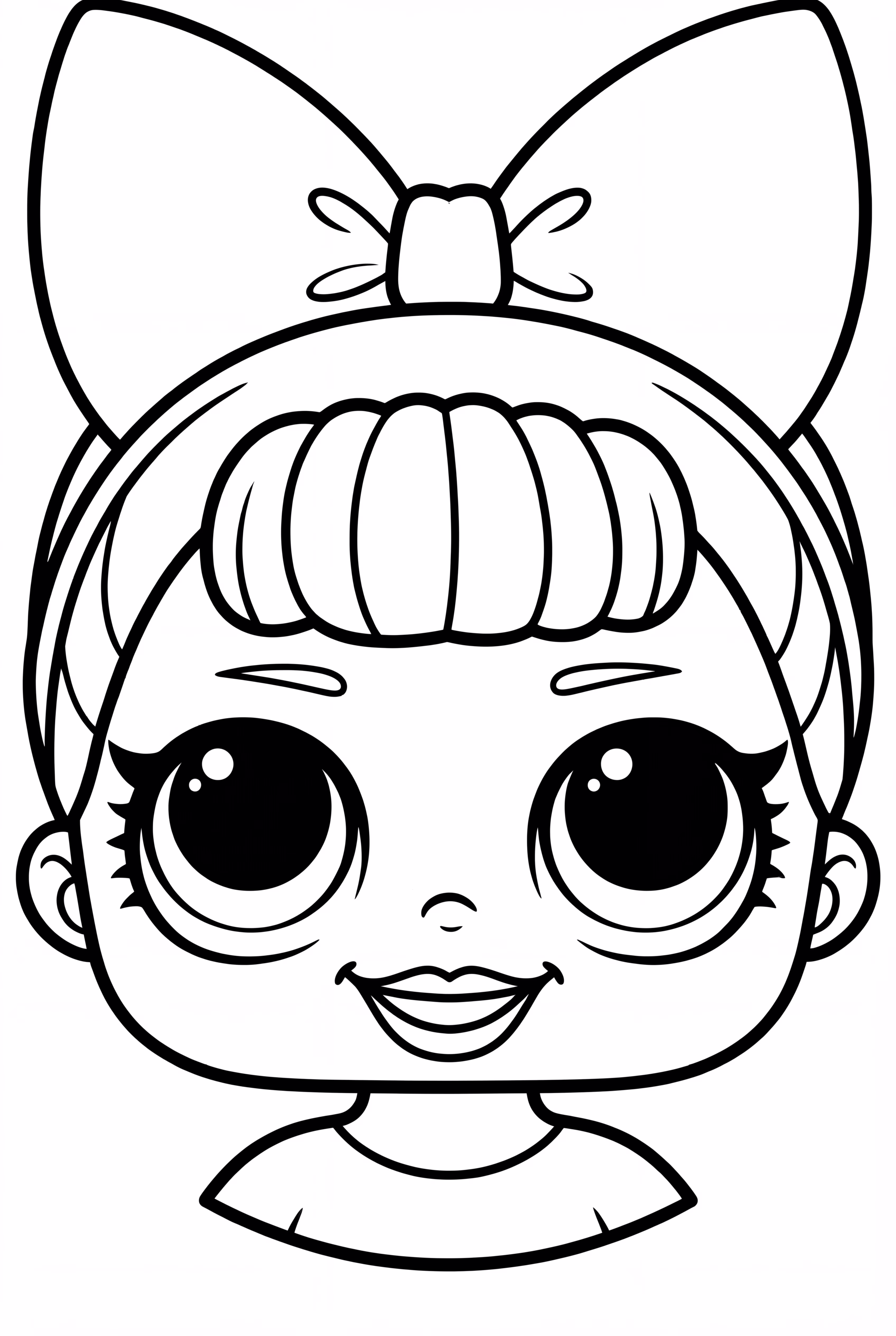 Cute Lol Doll Face Closeup