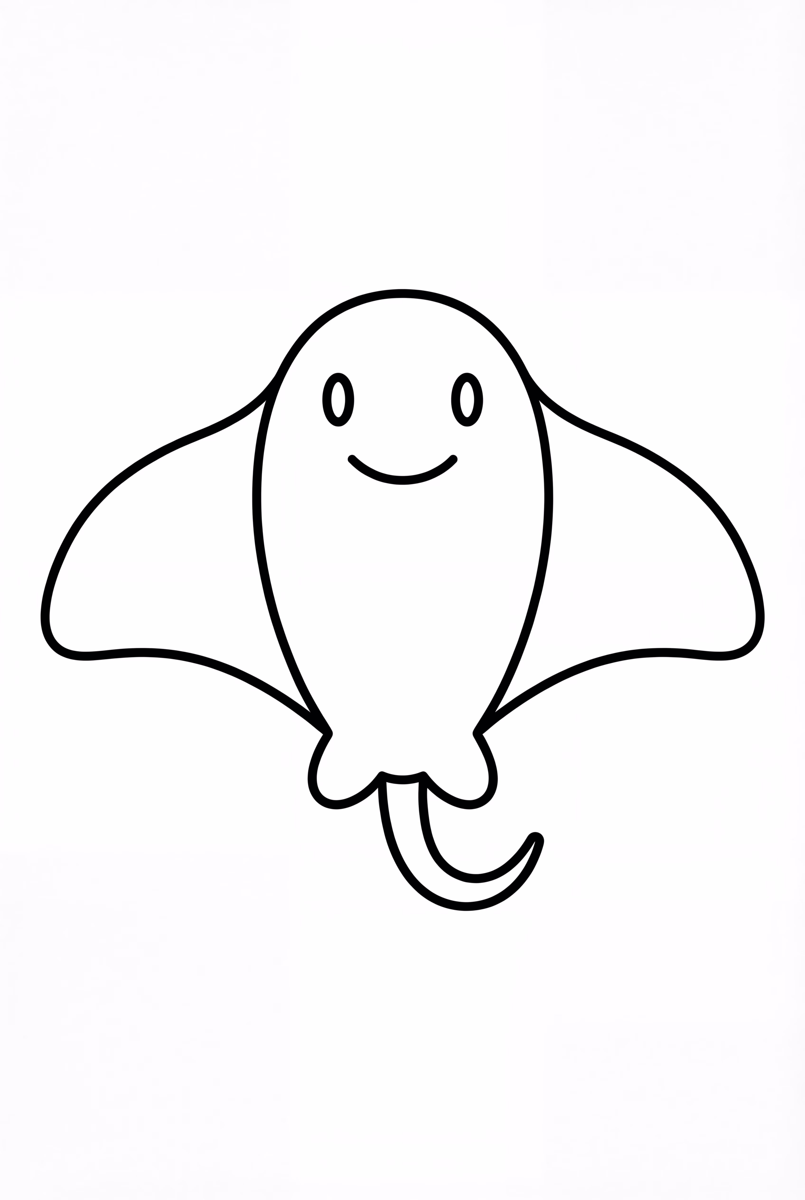 かわいいマンタが海の中で