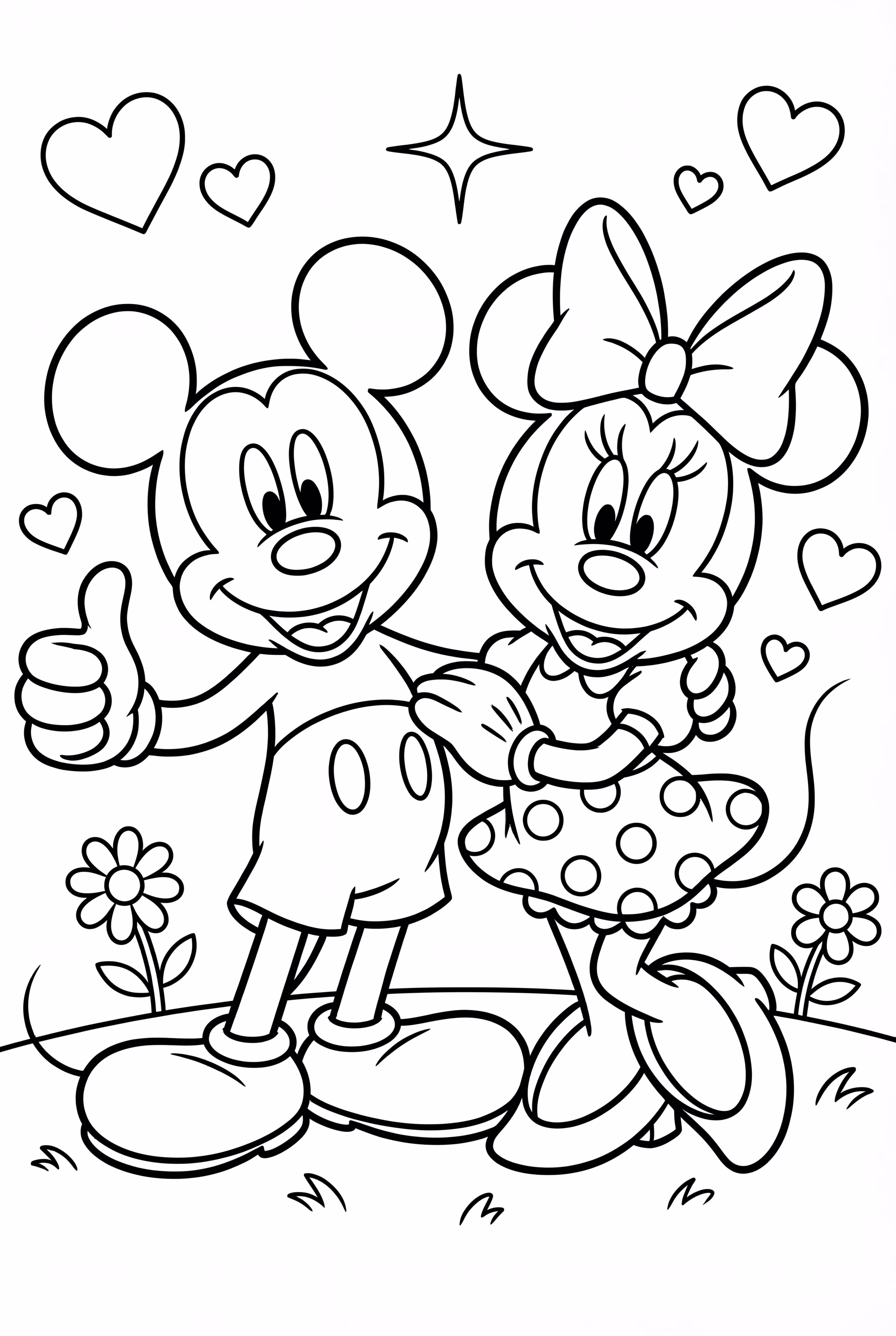 Cute Mickey and Minnie Together
