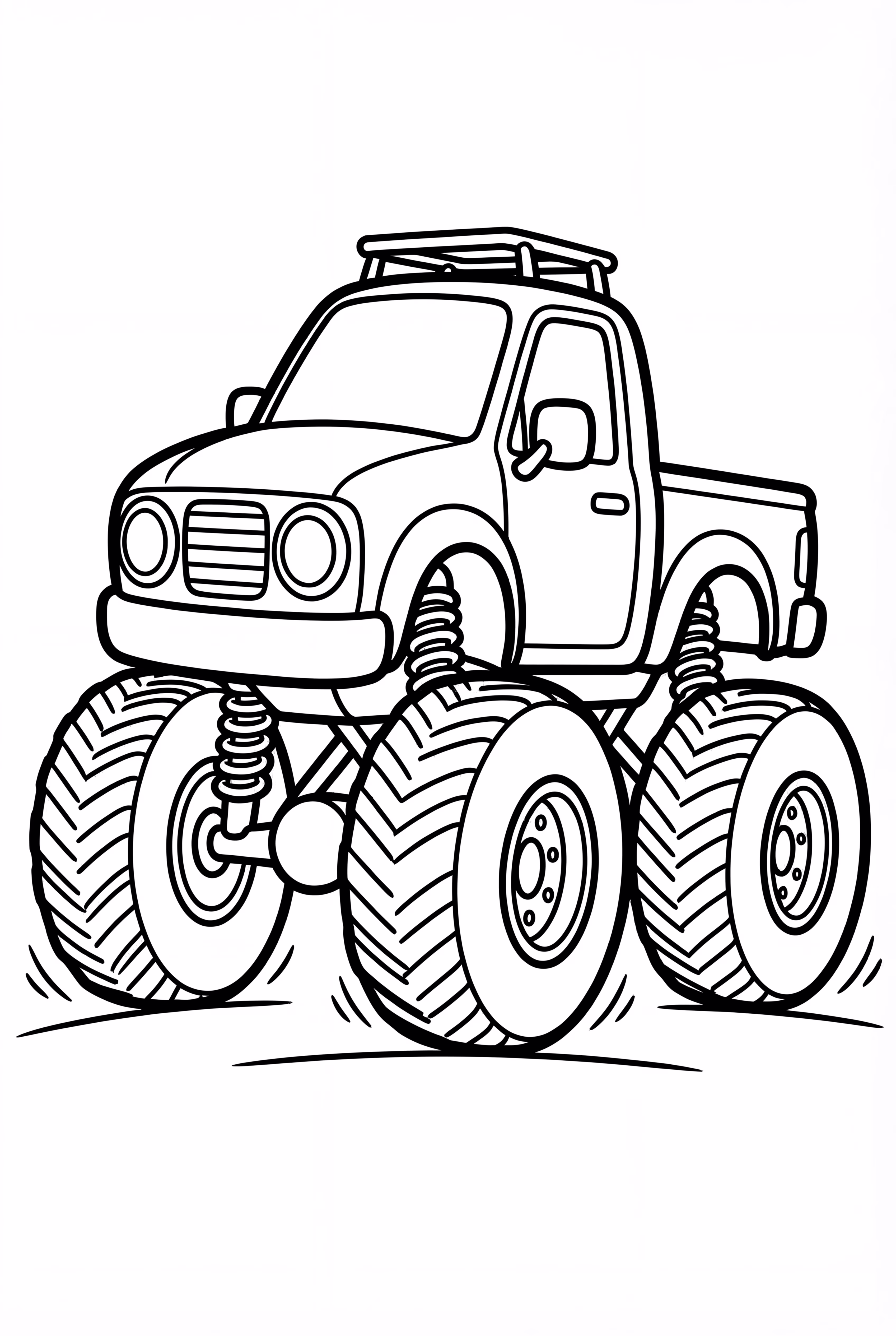 可爱的小怪兽卡车