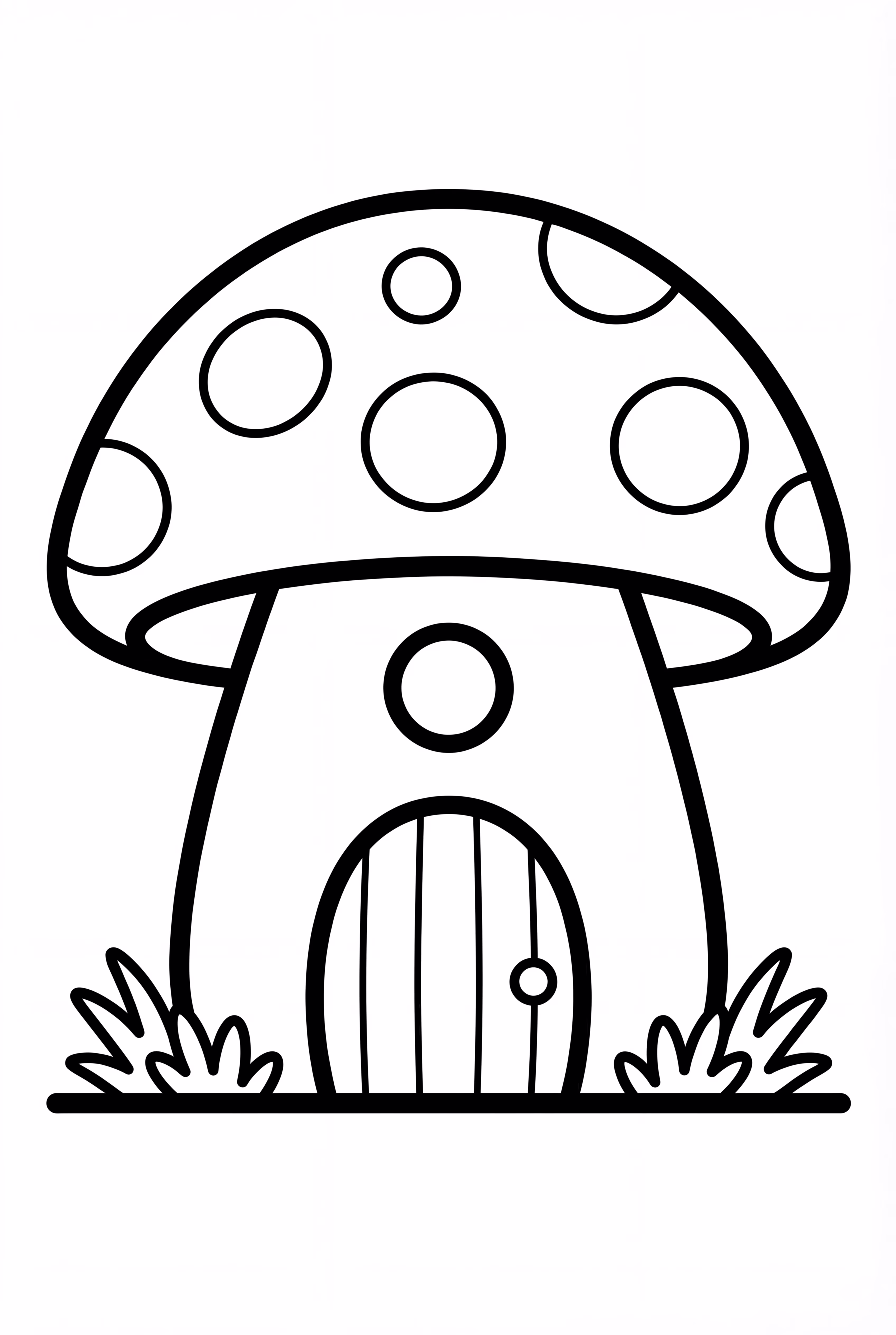 Cute Mushroom House