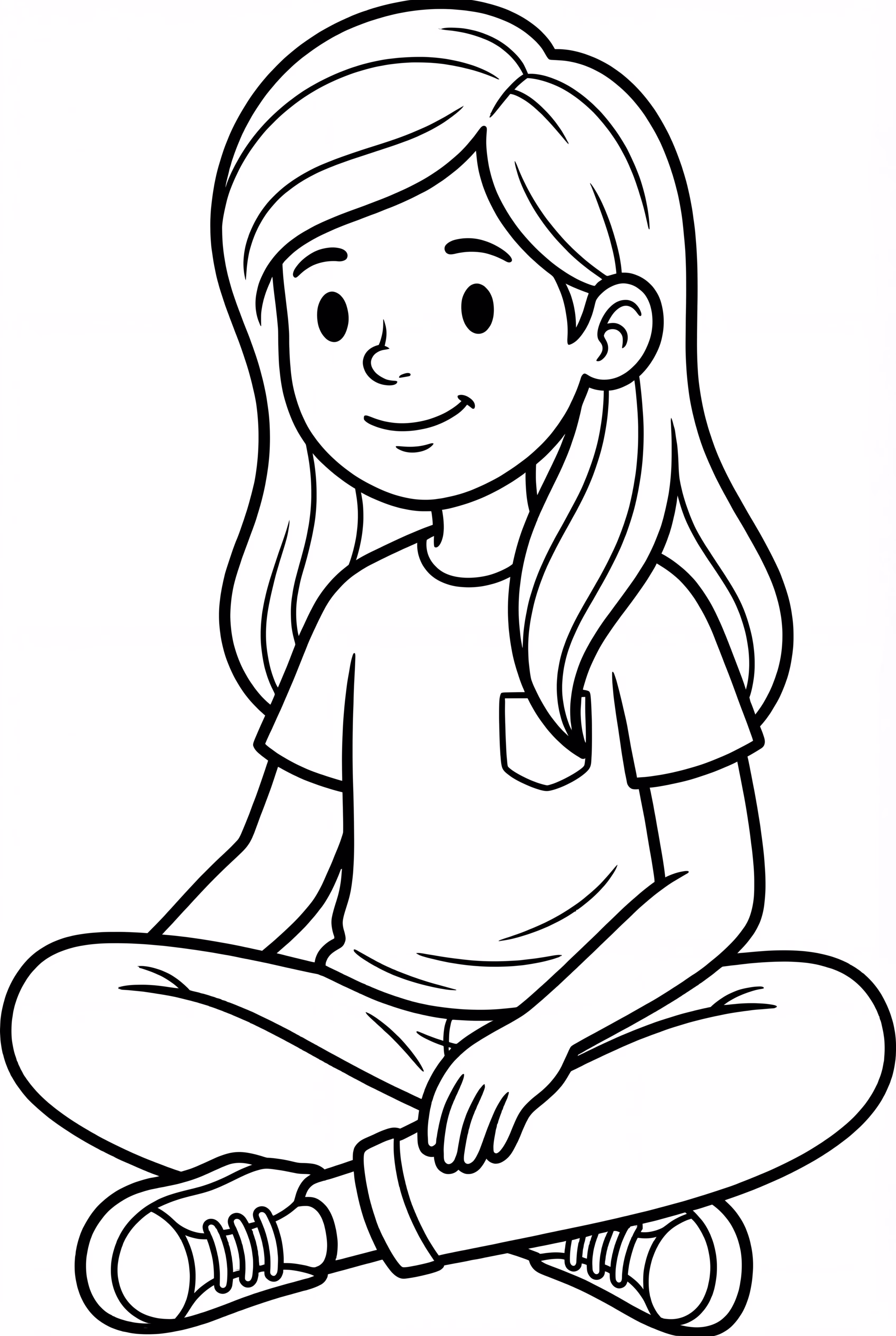 Niedliche Olivia Rodrigo sitzt auf dem Boden