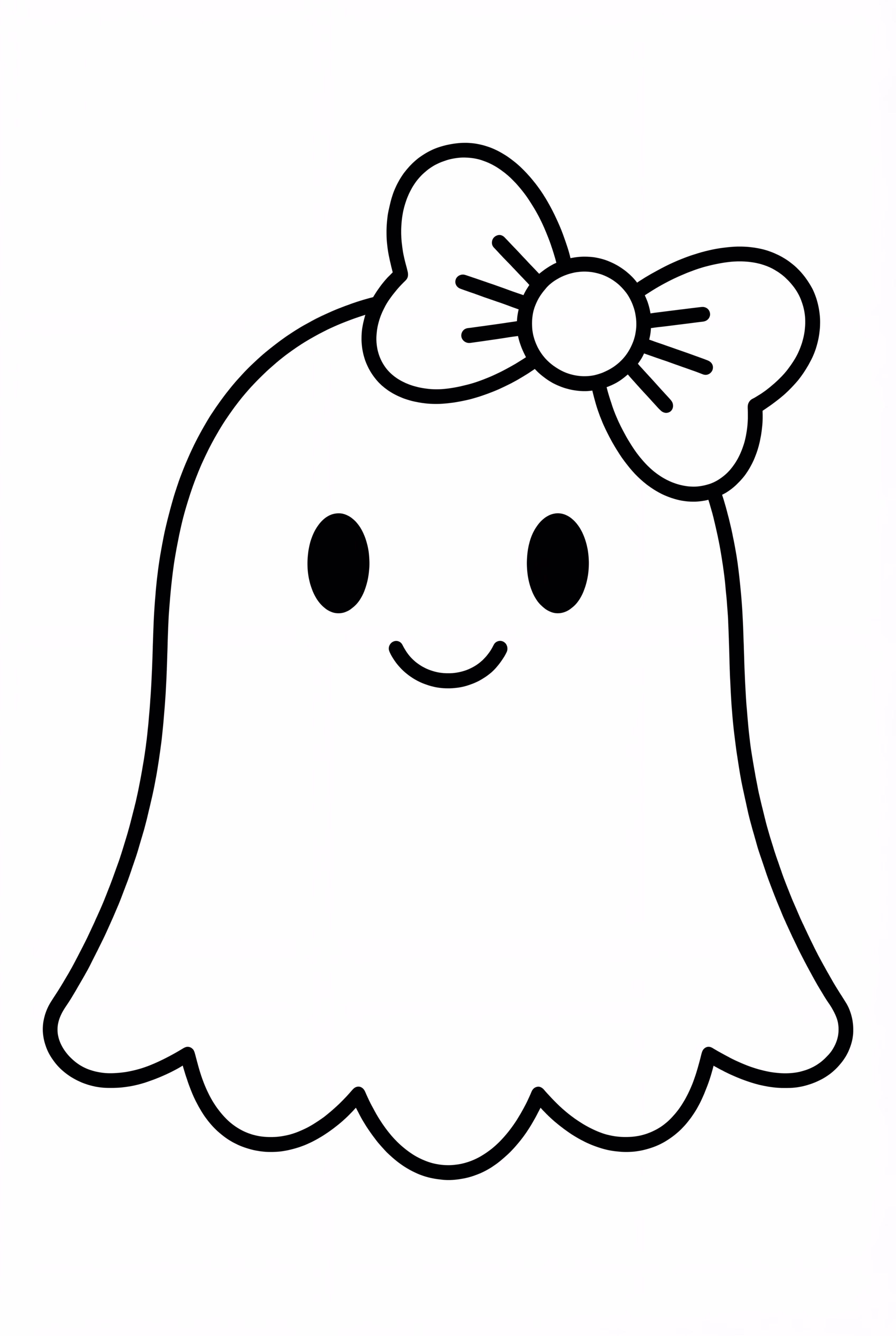 Fantasma Preppy Lindo con un Lazo