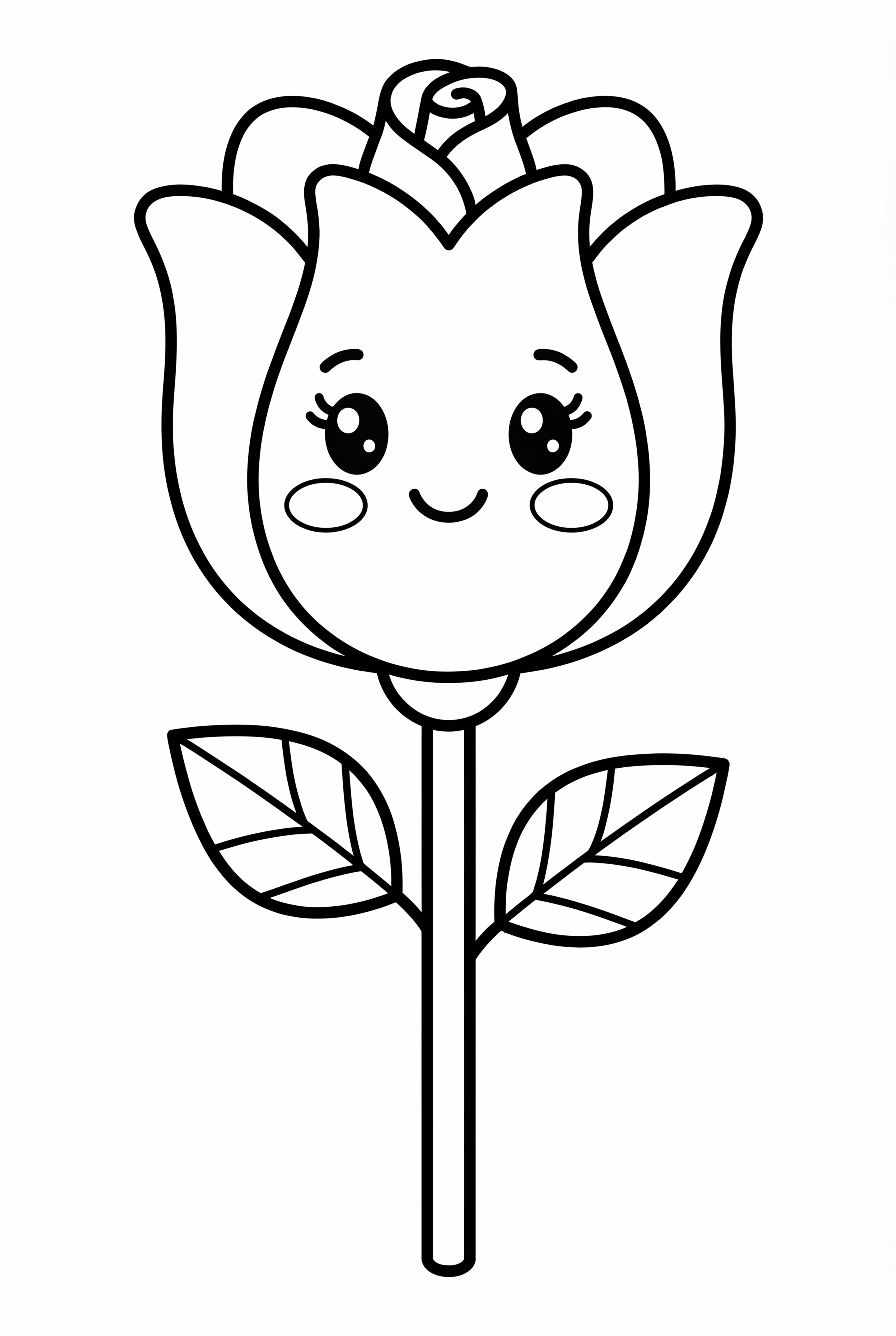 귀여운 장미 미소