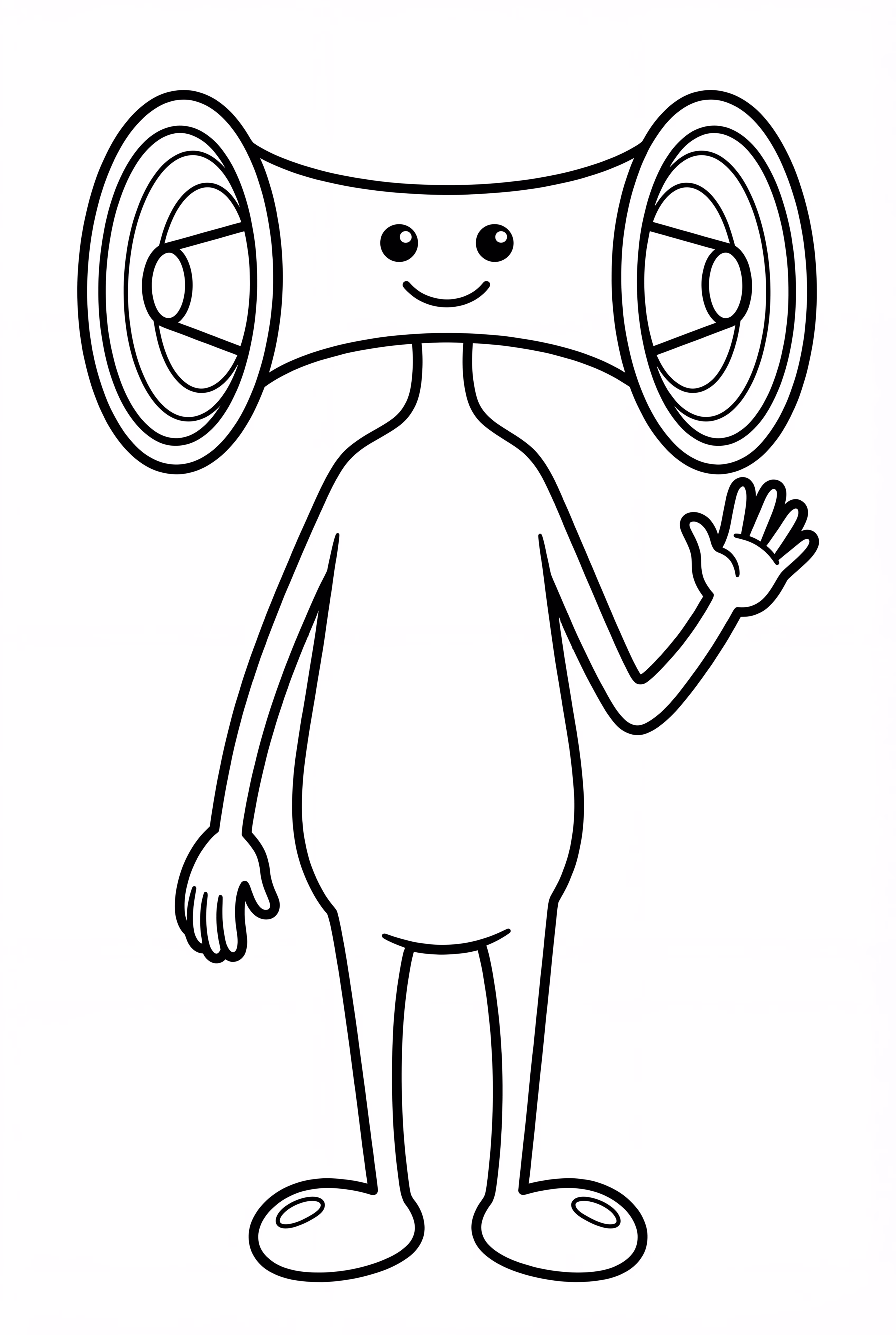 Cute Siren Head Waving