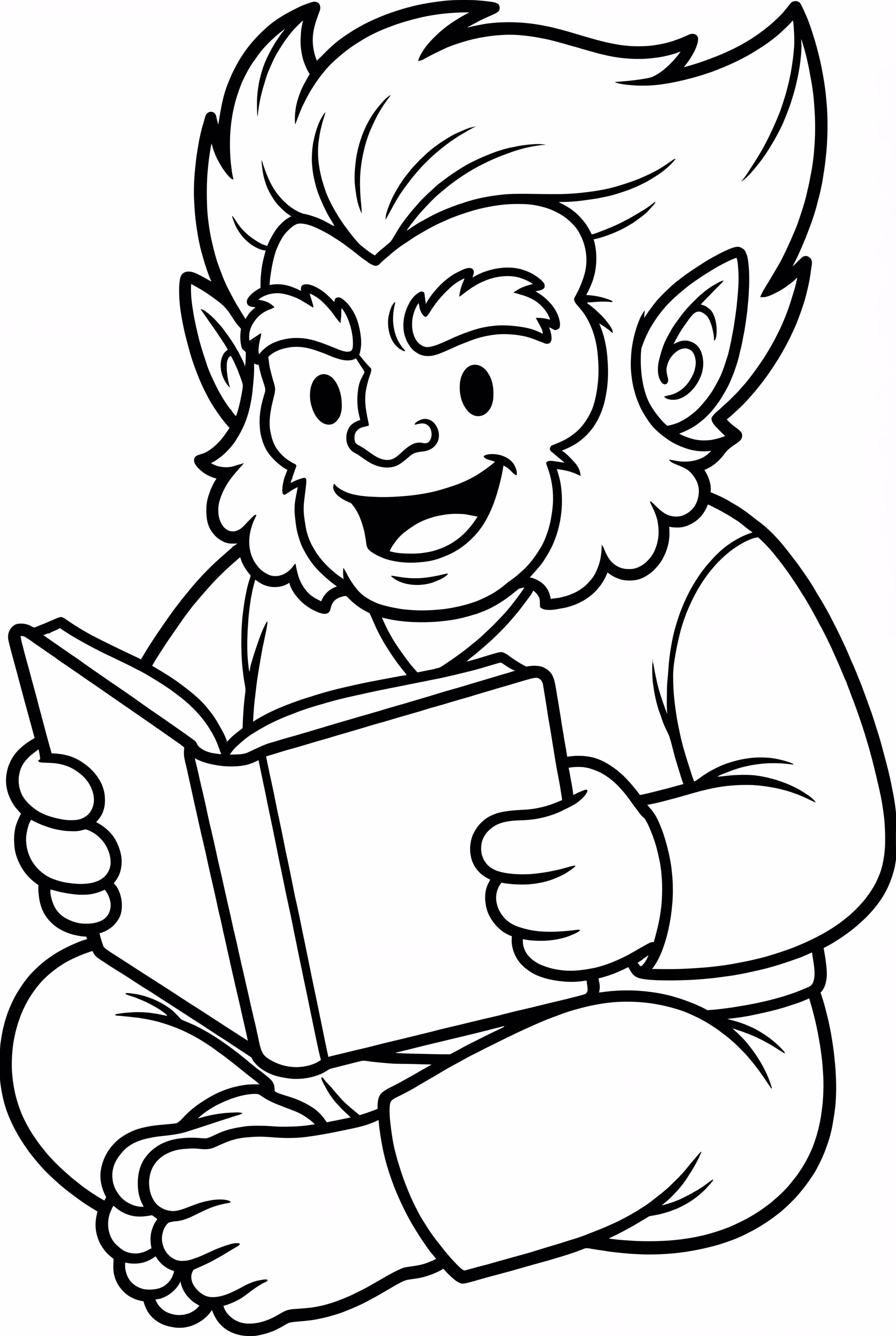 Cute X-Men Beast Reading
