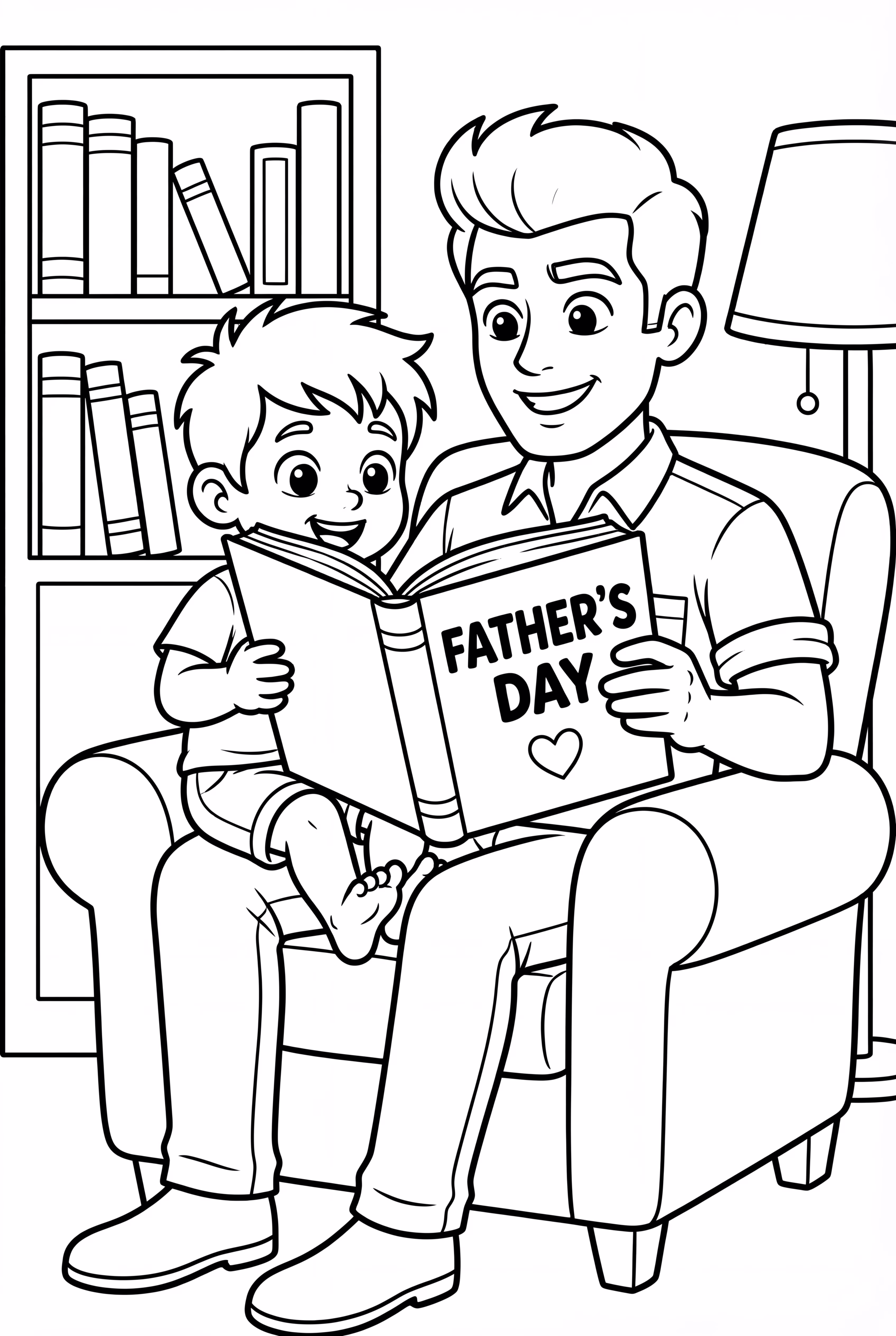 Dad Reading A Fathers Day Story