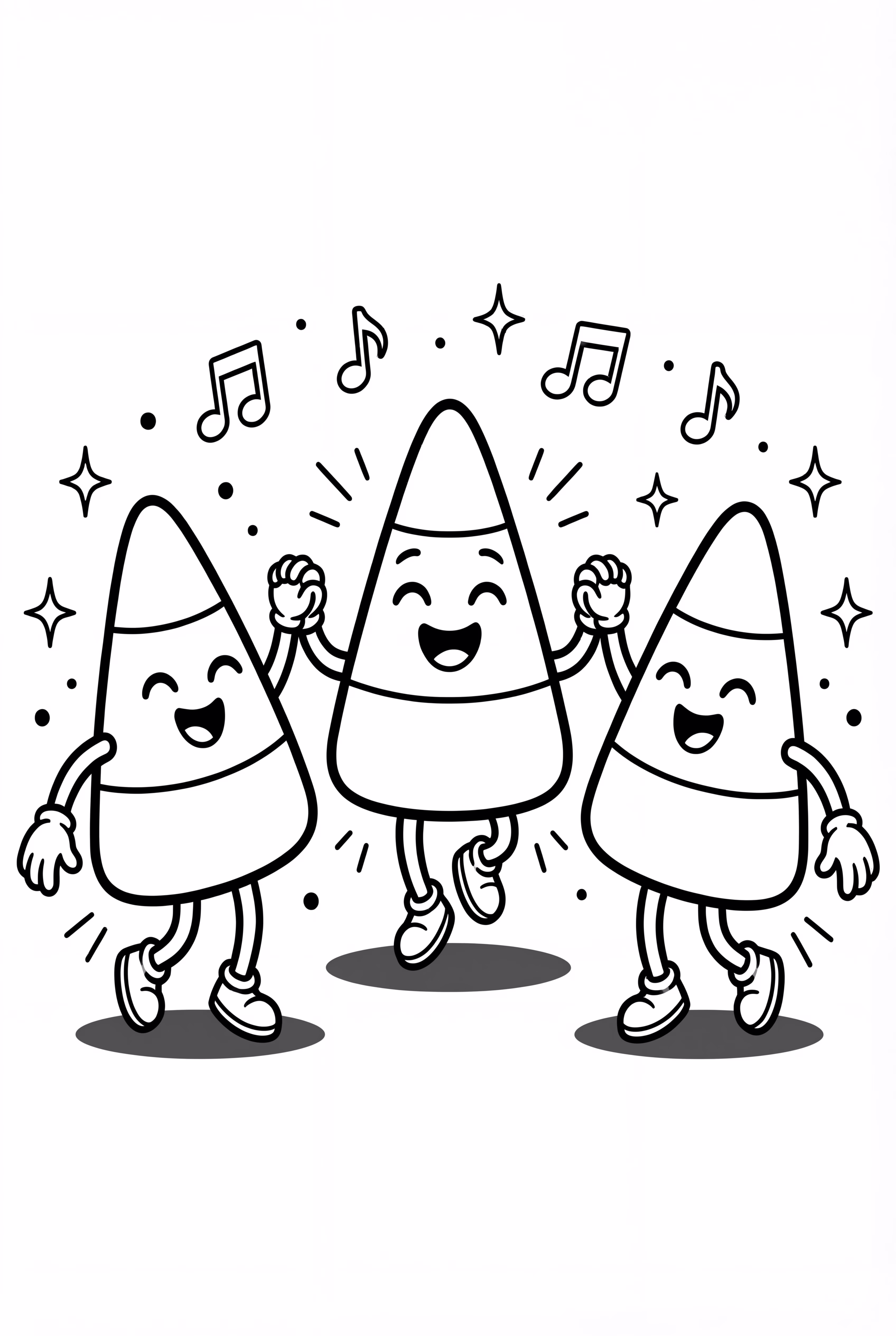 Dancing Candy Corn Friends