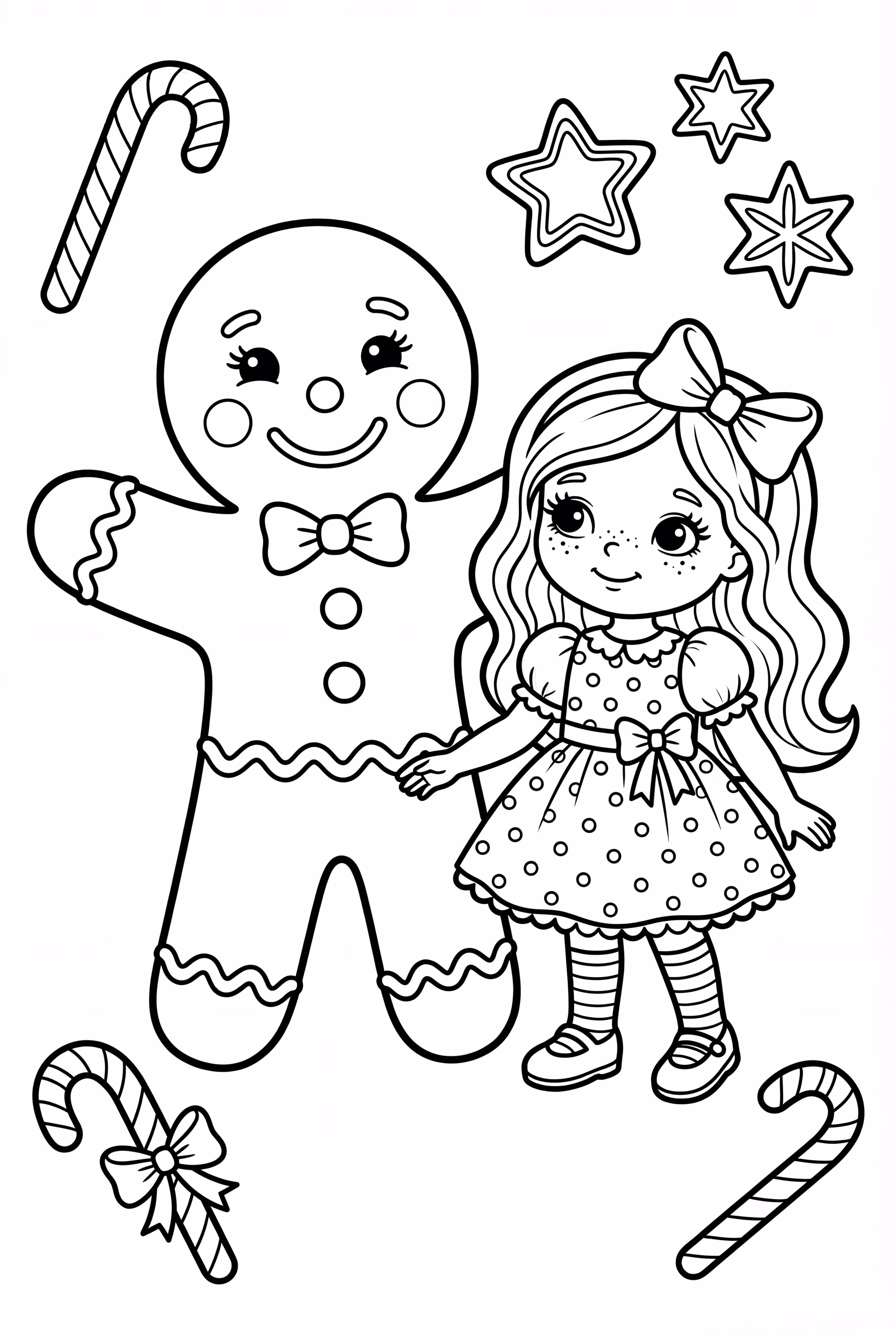 Homem e Menina de Gengibre Dançando