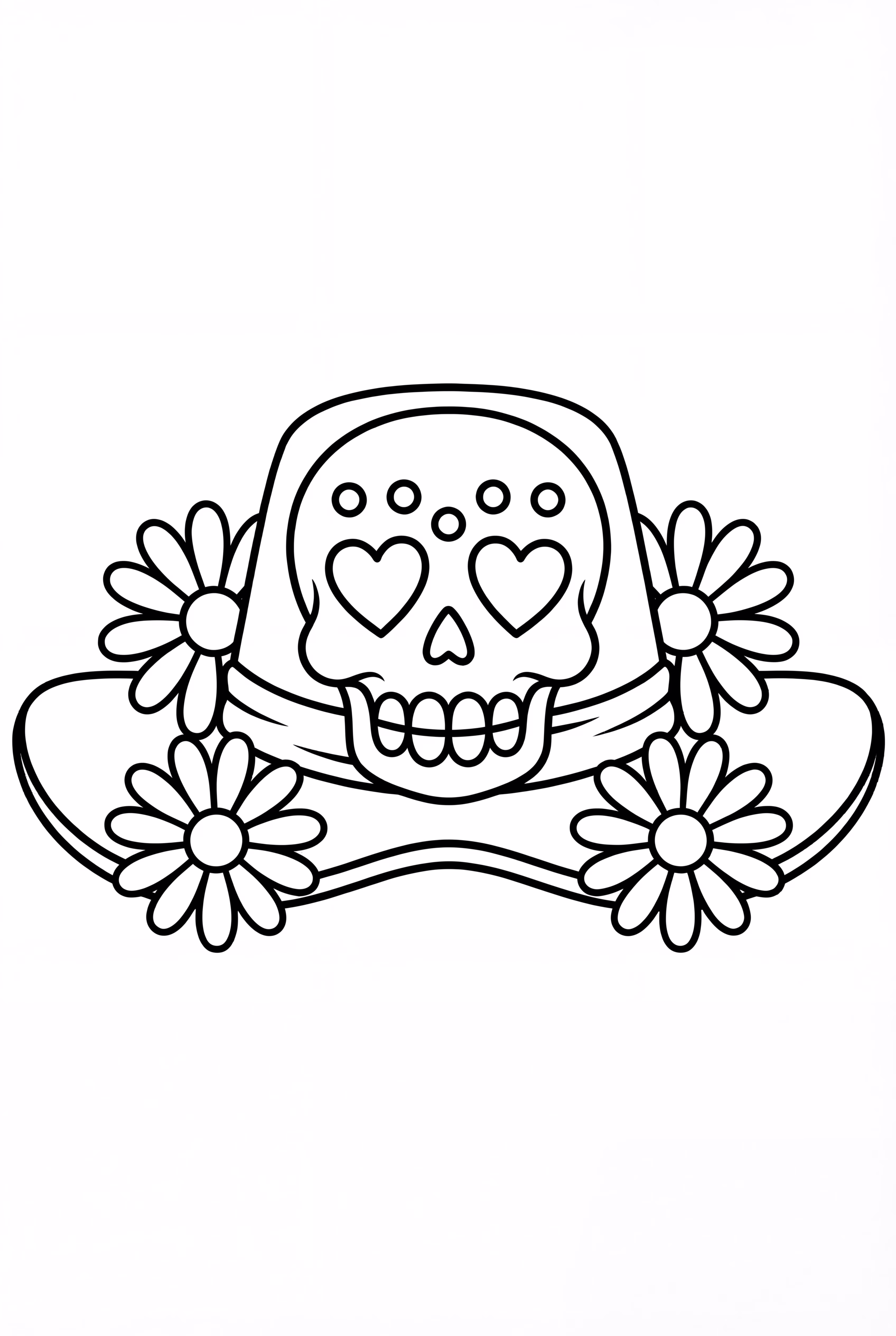 Day of the Dead Decorated Hat