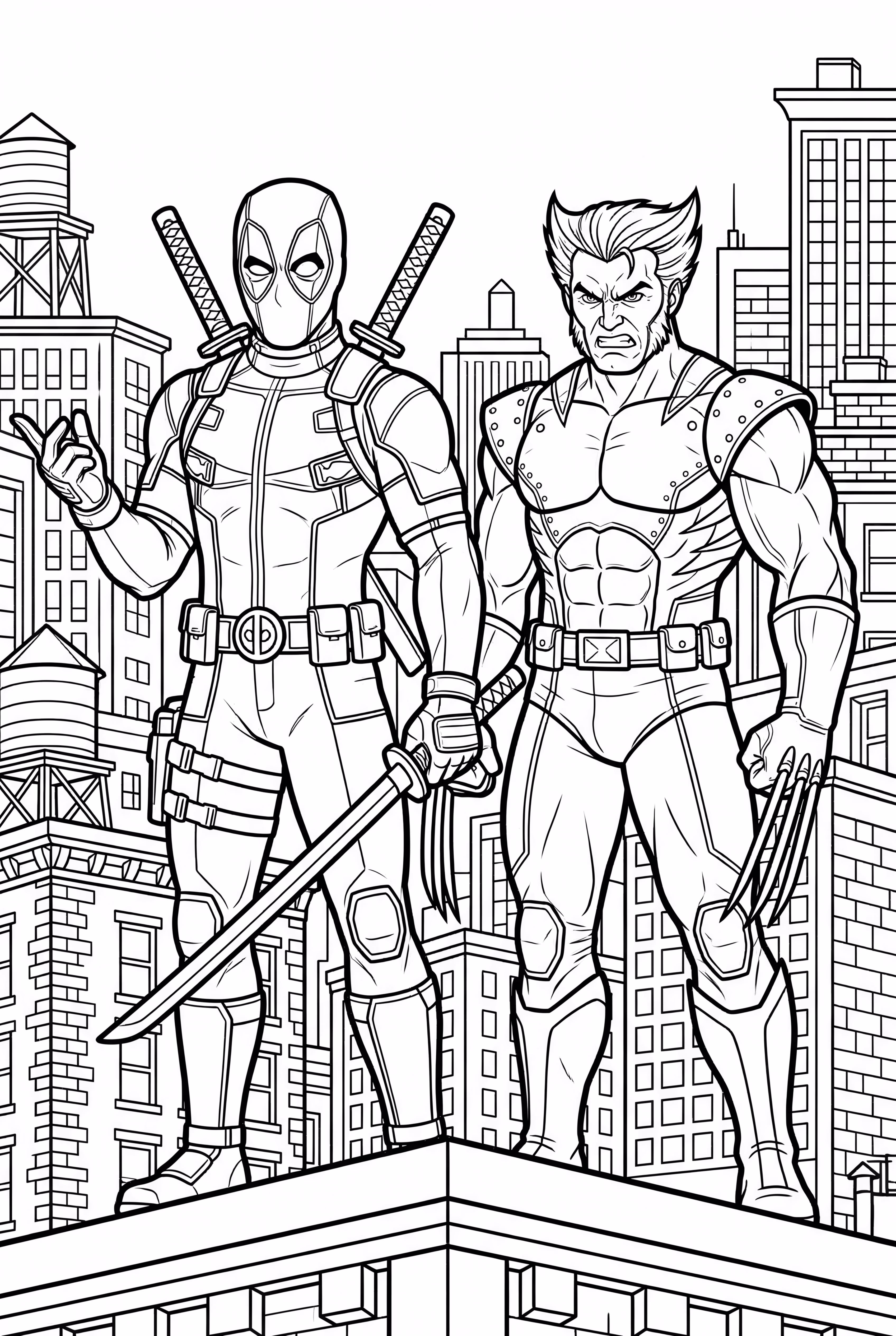 Deadpool And Wolverine Team Up
