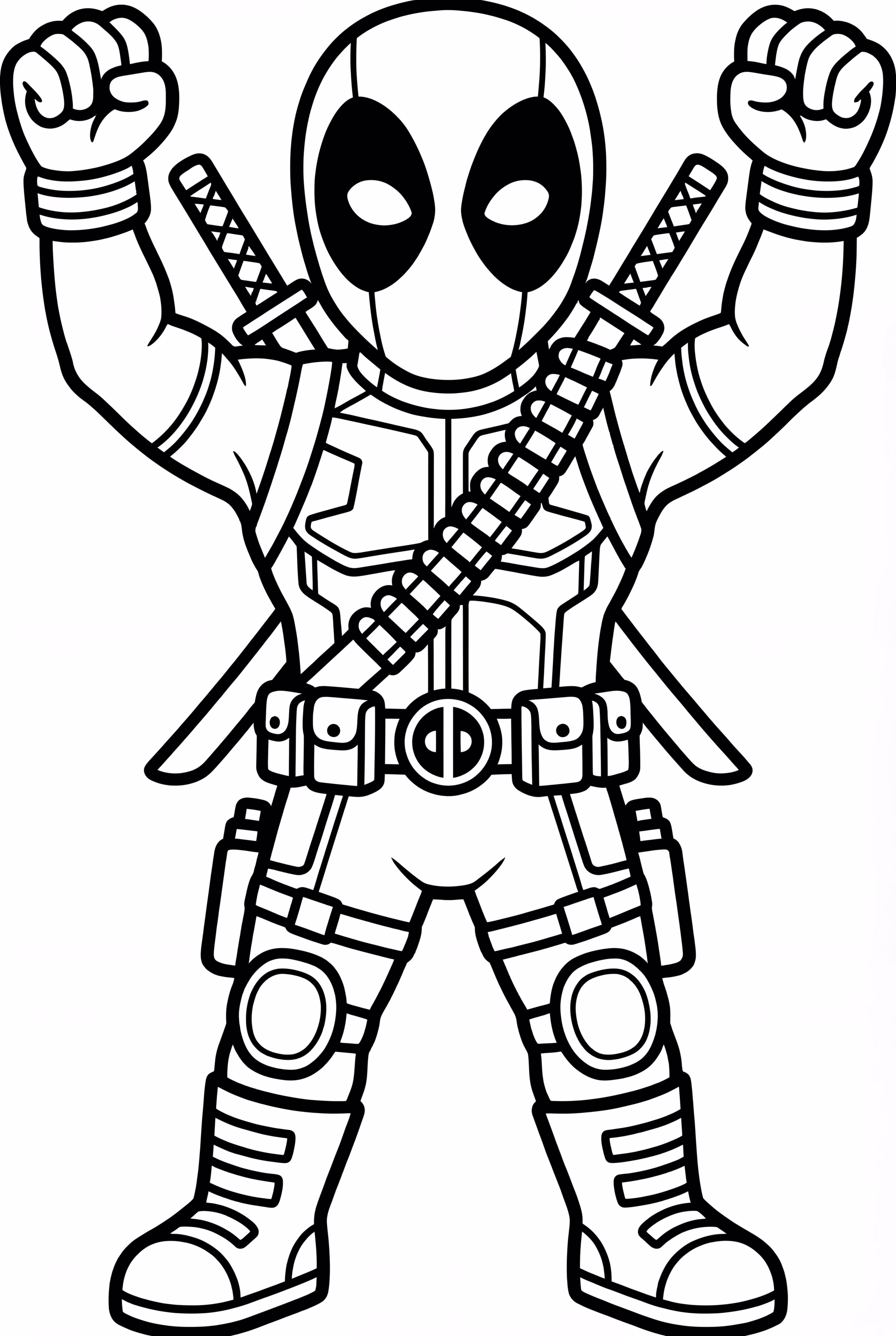 Deadpool In Dynamic Action Pose