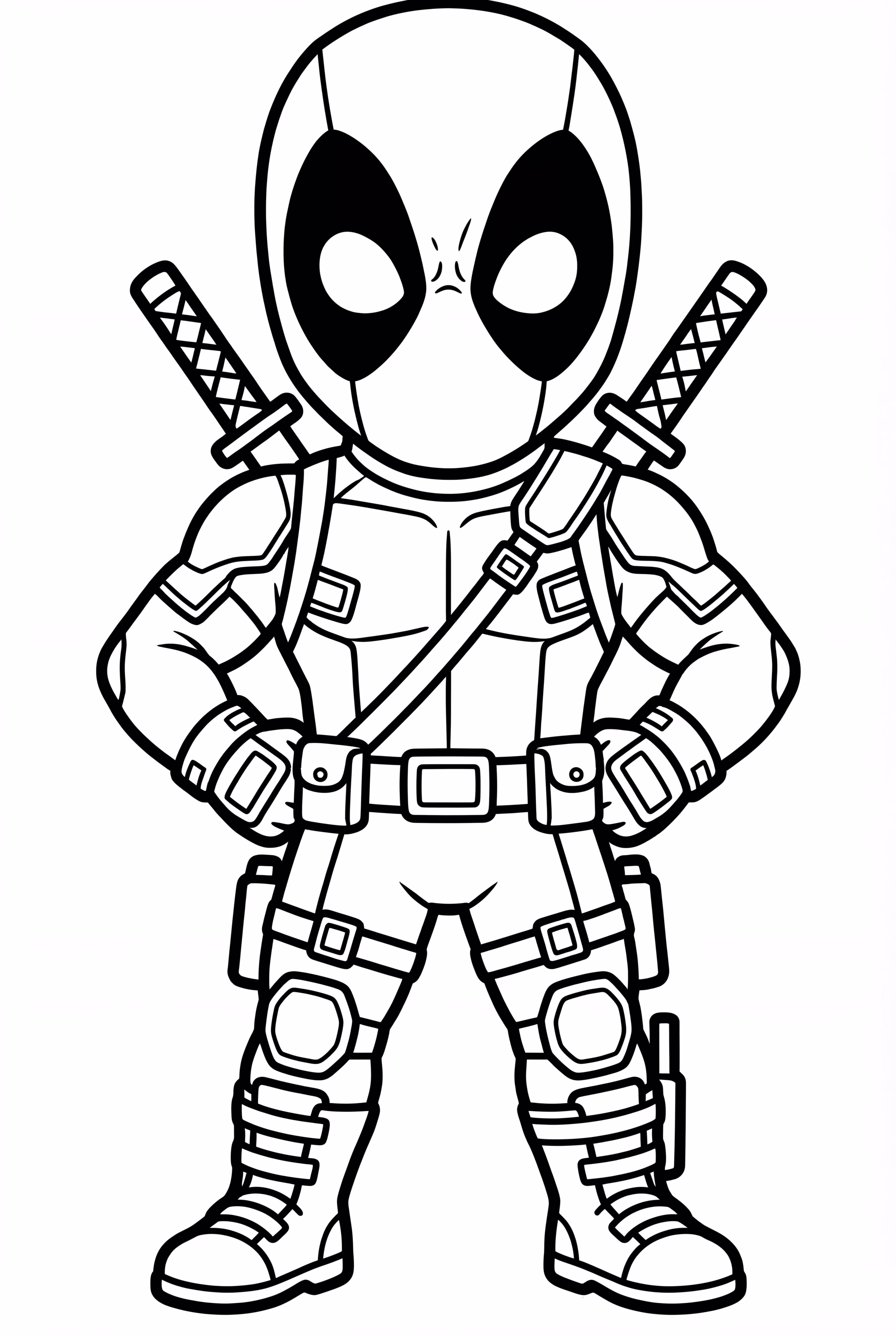 Deadpool Wearing Classic Red Suit