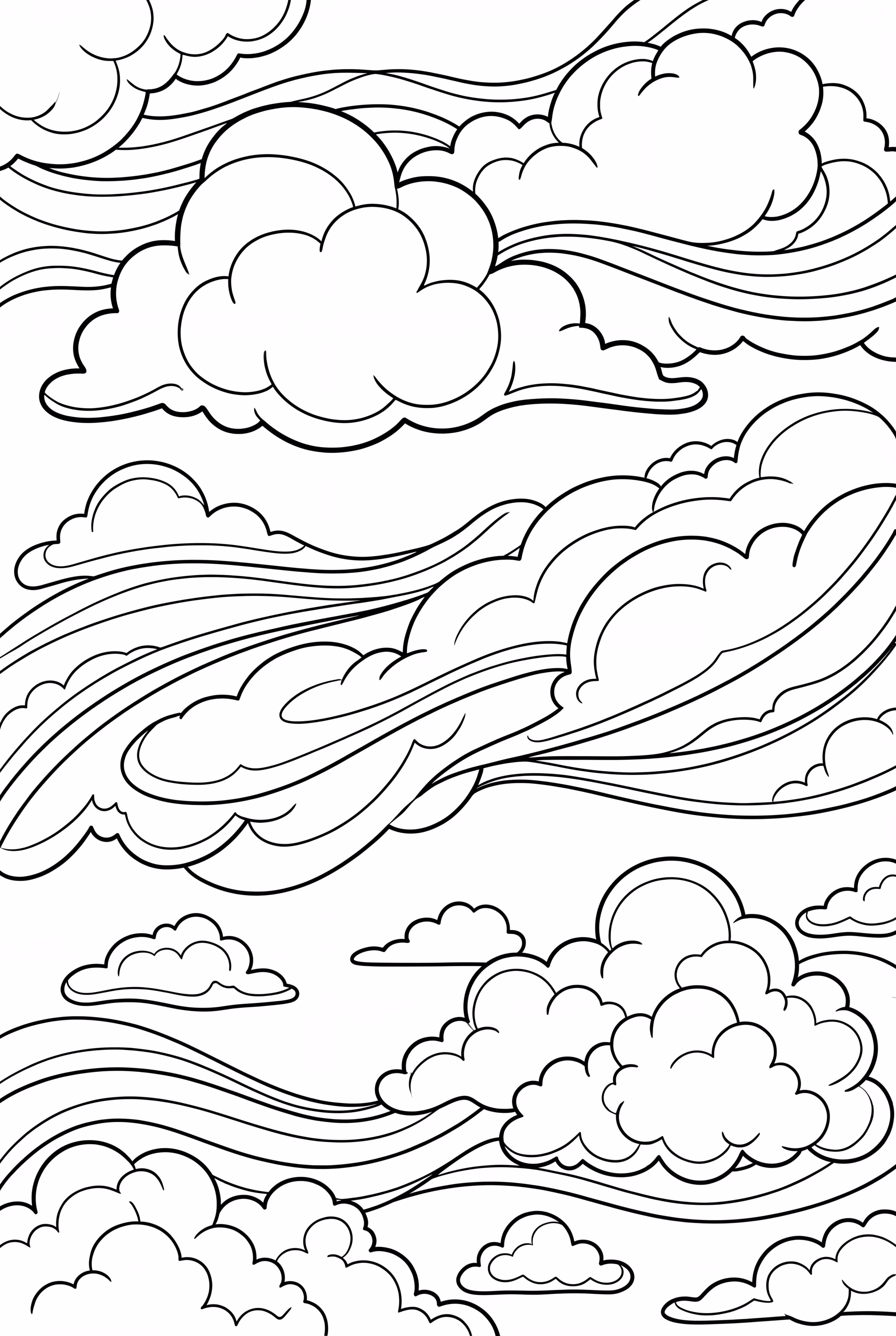 Deep Breathing Mindfulness Abstract Clouds