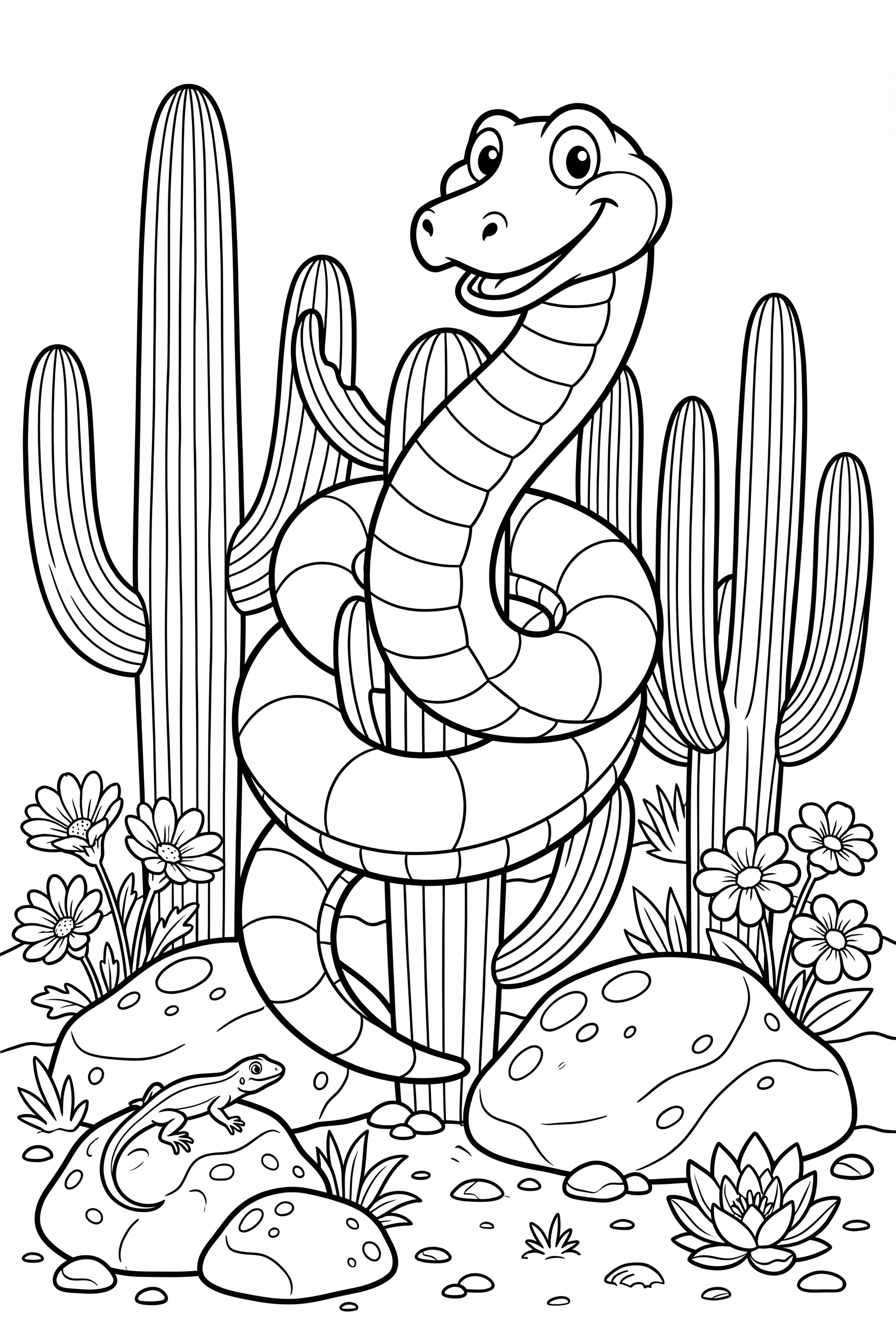 砂漠のヘビ サボテン-2