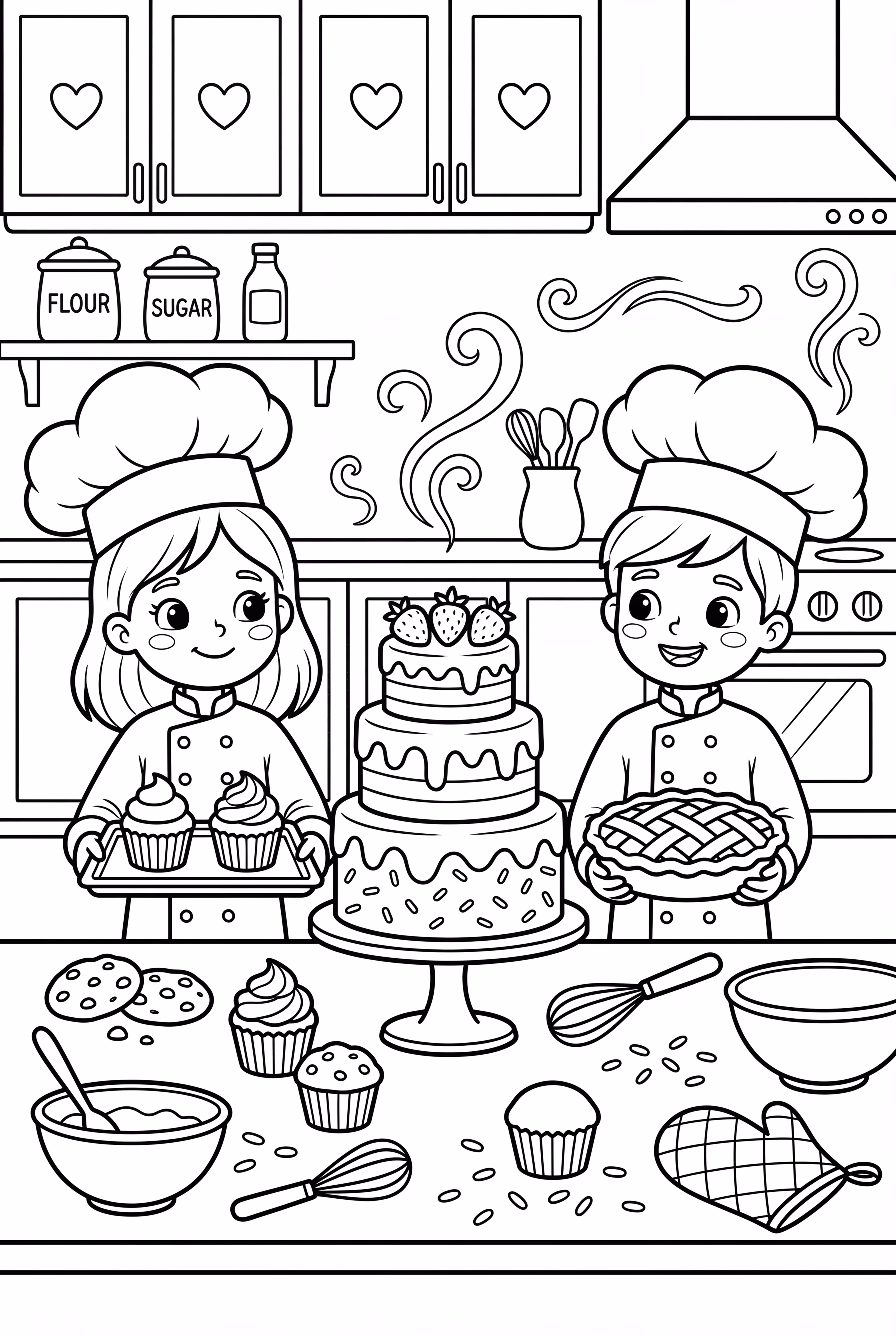 Dessert Baking Competition Scene