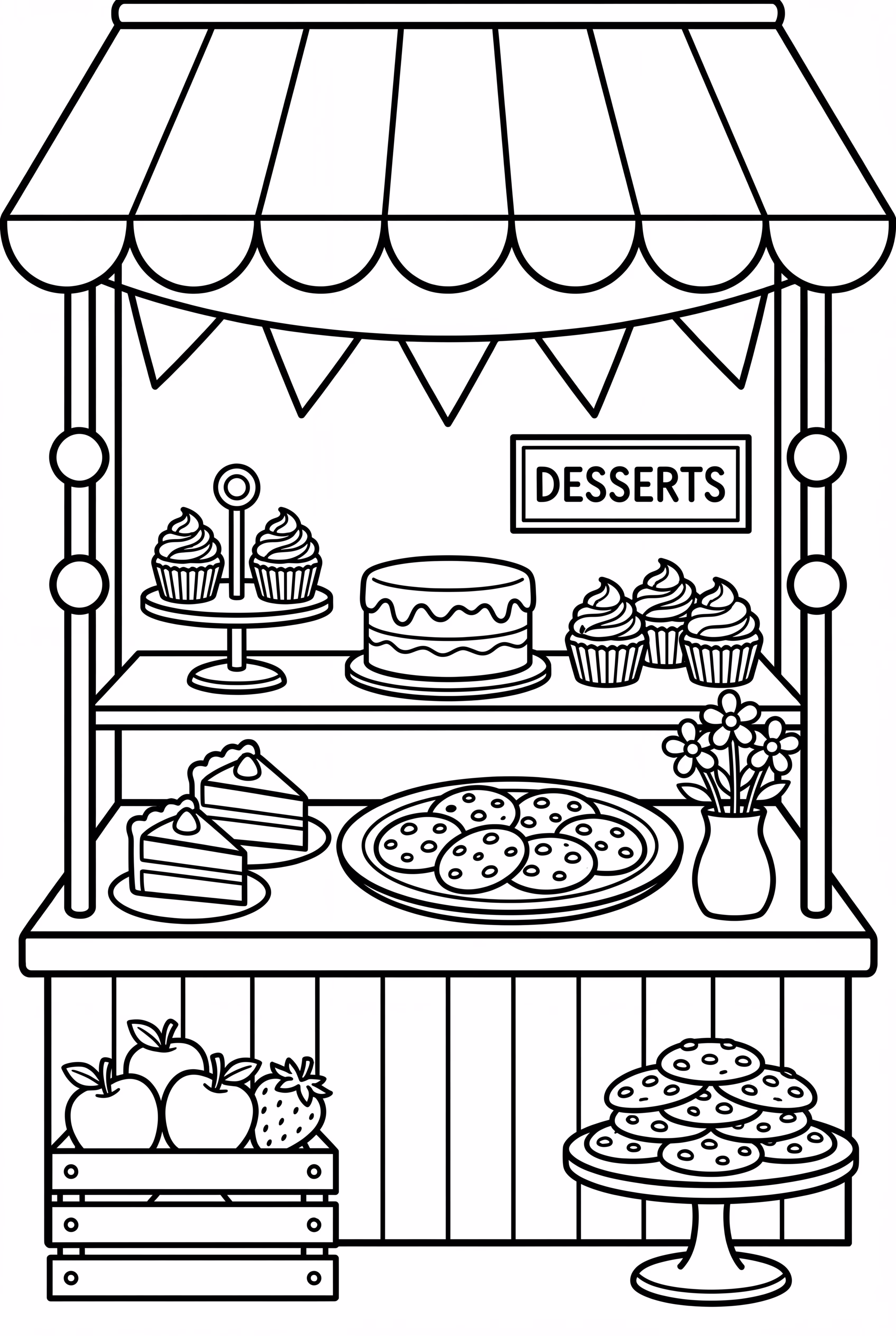 农贸市场的甜品摊